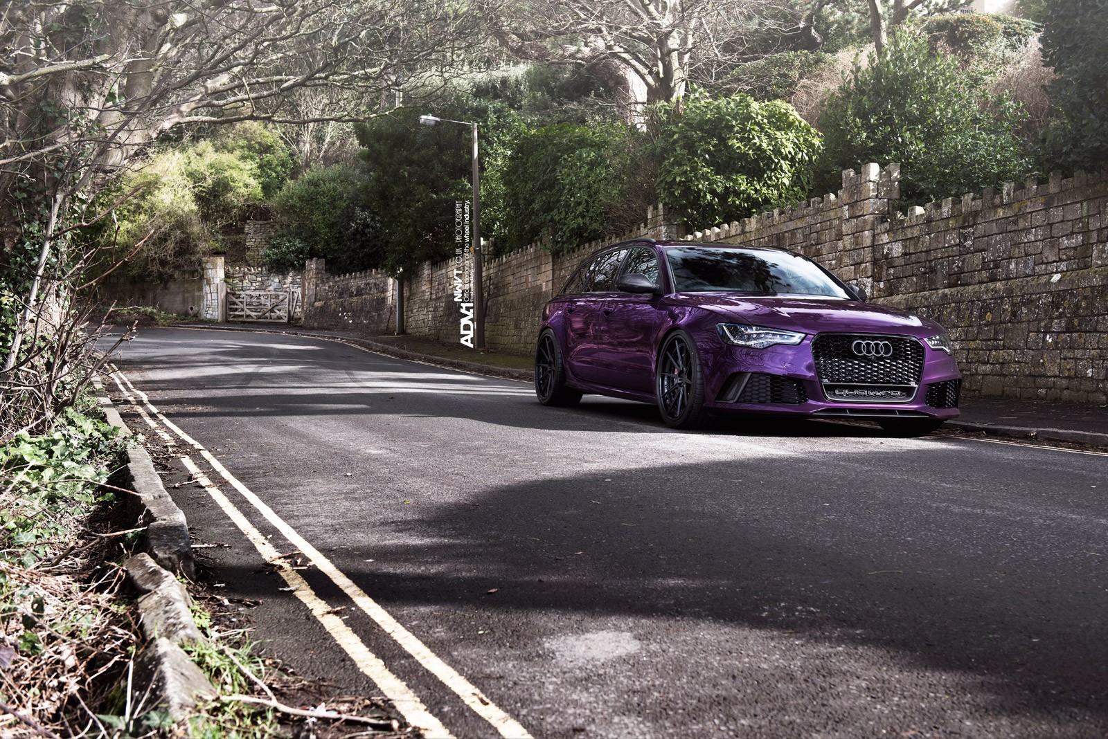 Wallpapers Audi rs6 violet on the desktop