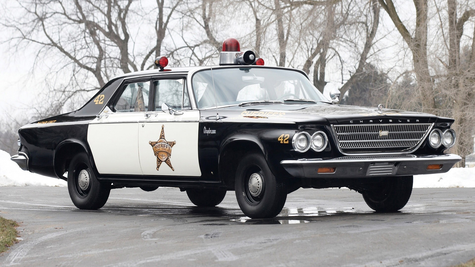 The 1963 Chrysler Newport police cruiser