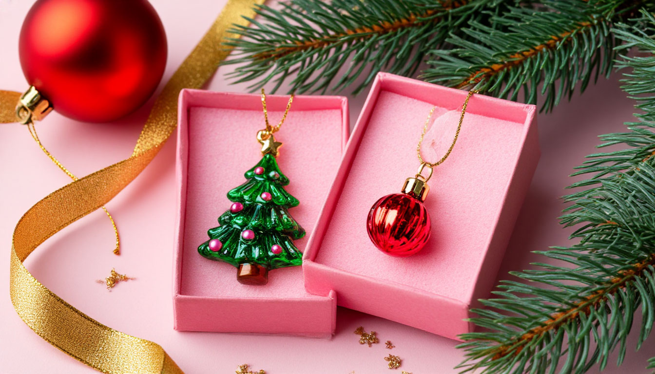 Бесплатная открытка Новогодние украшения