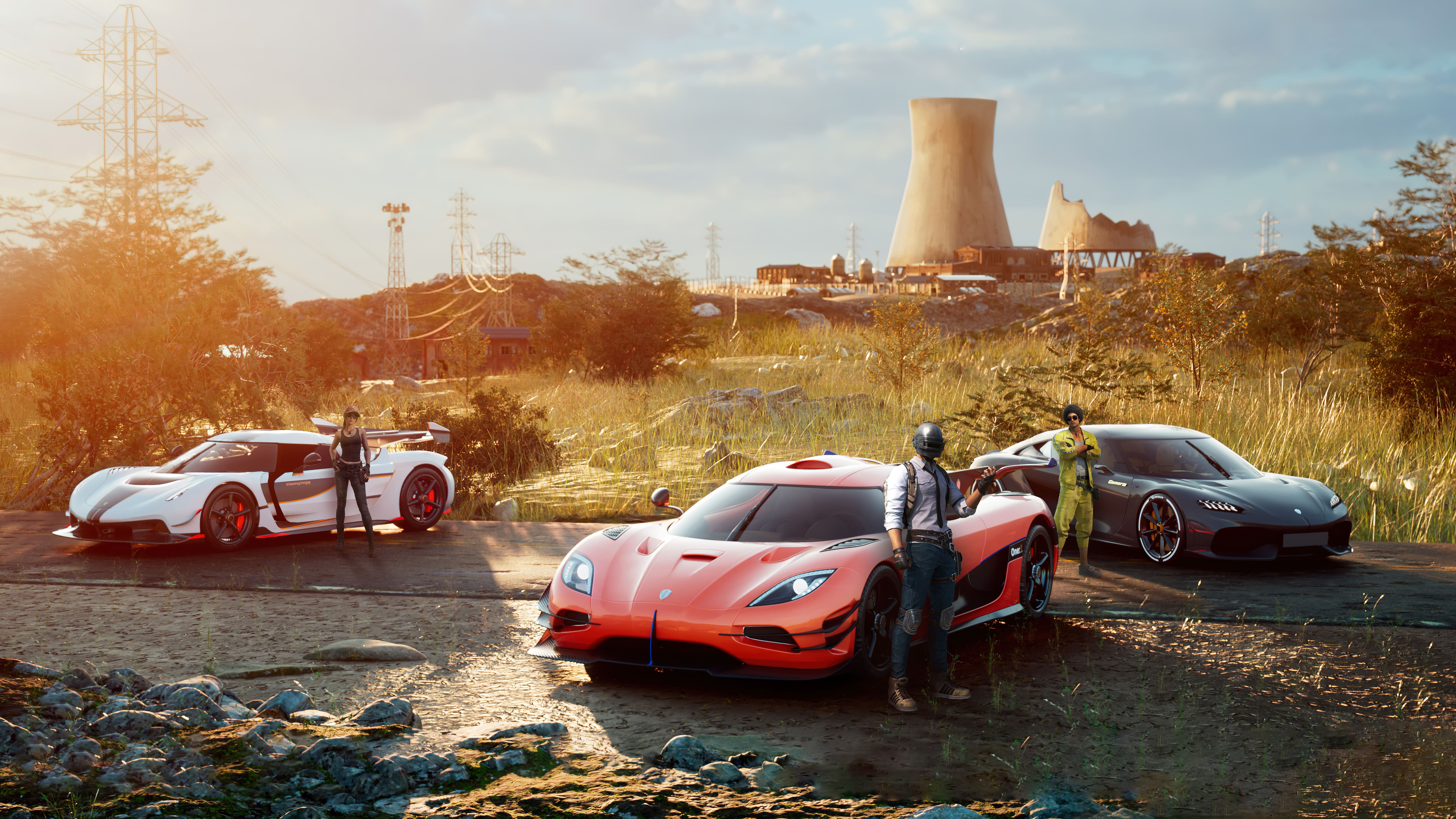 Free photo Sports car racers