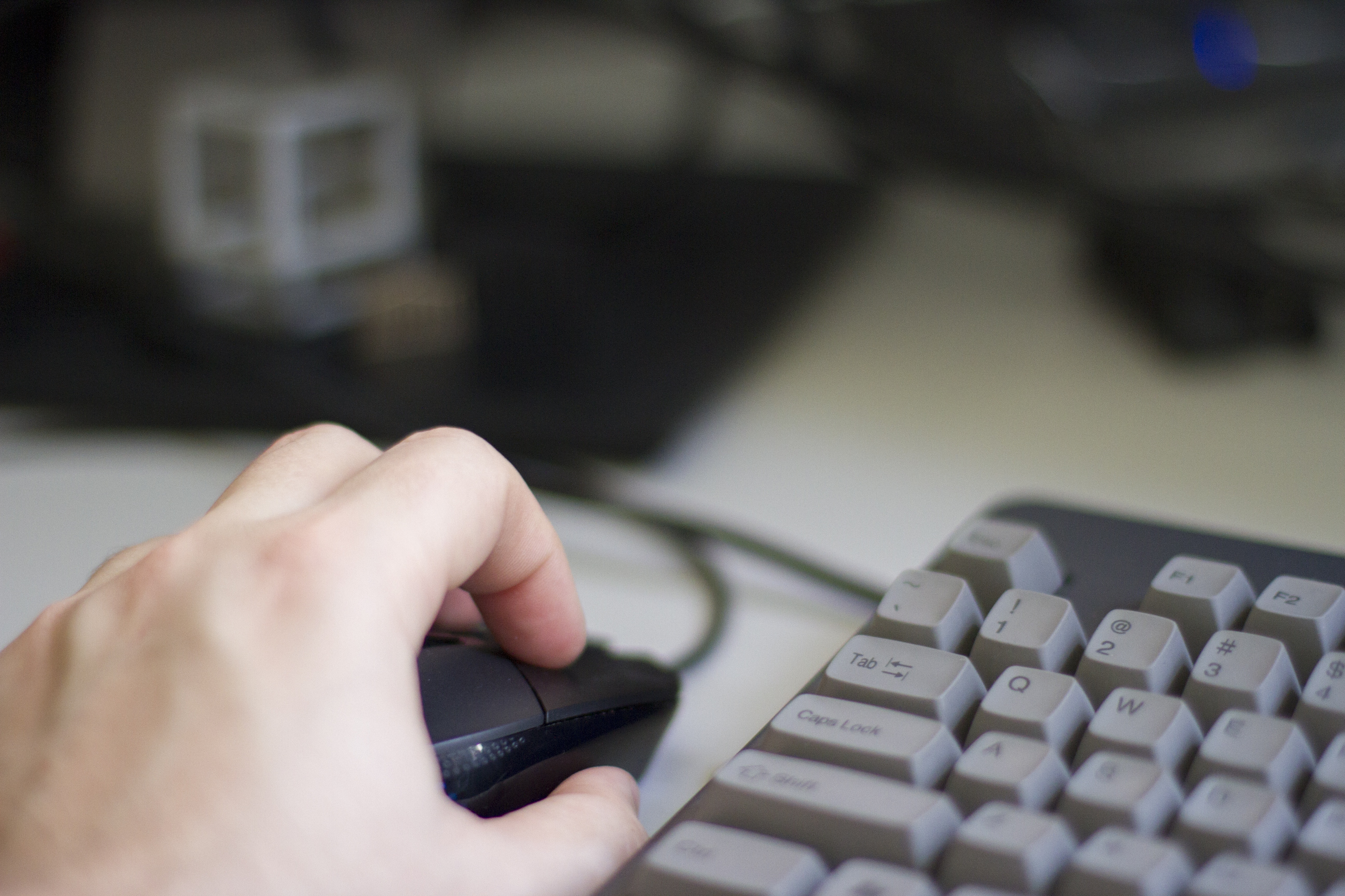 Wallpapers computer writing hand on the desktop