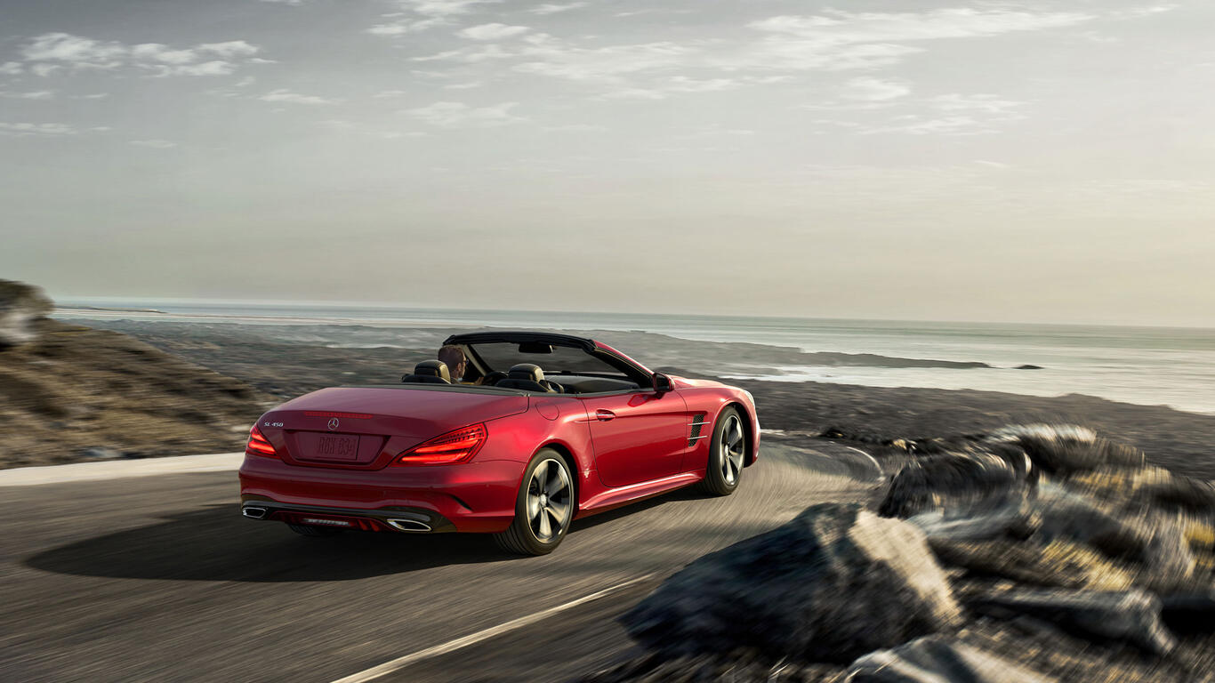 Mercedes red car rear end 1366x768 wallpapers from uaha - images for ...