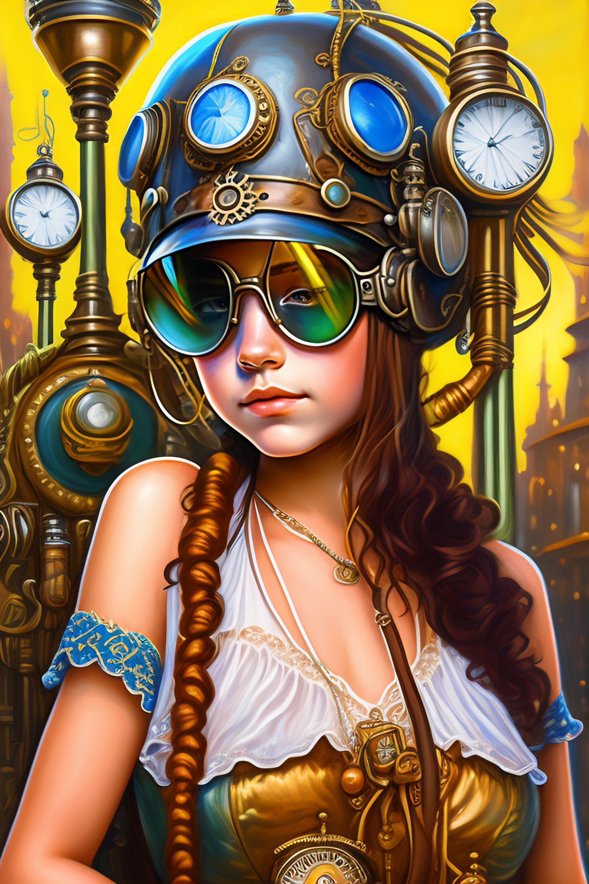 Free photo Steampunk girl