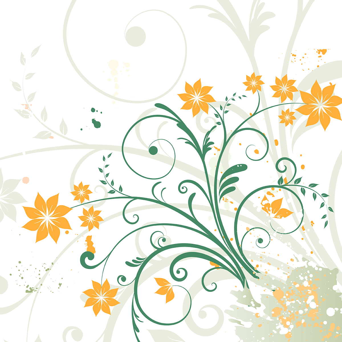 Wallpapers artstation flowers lines on the desktop