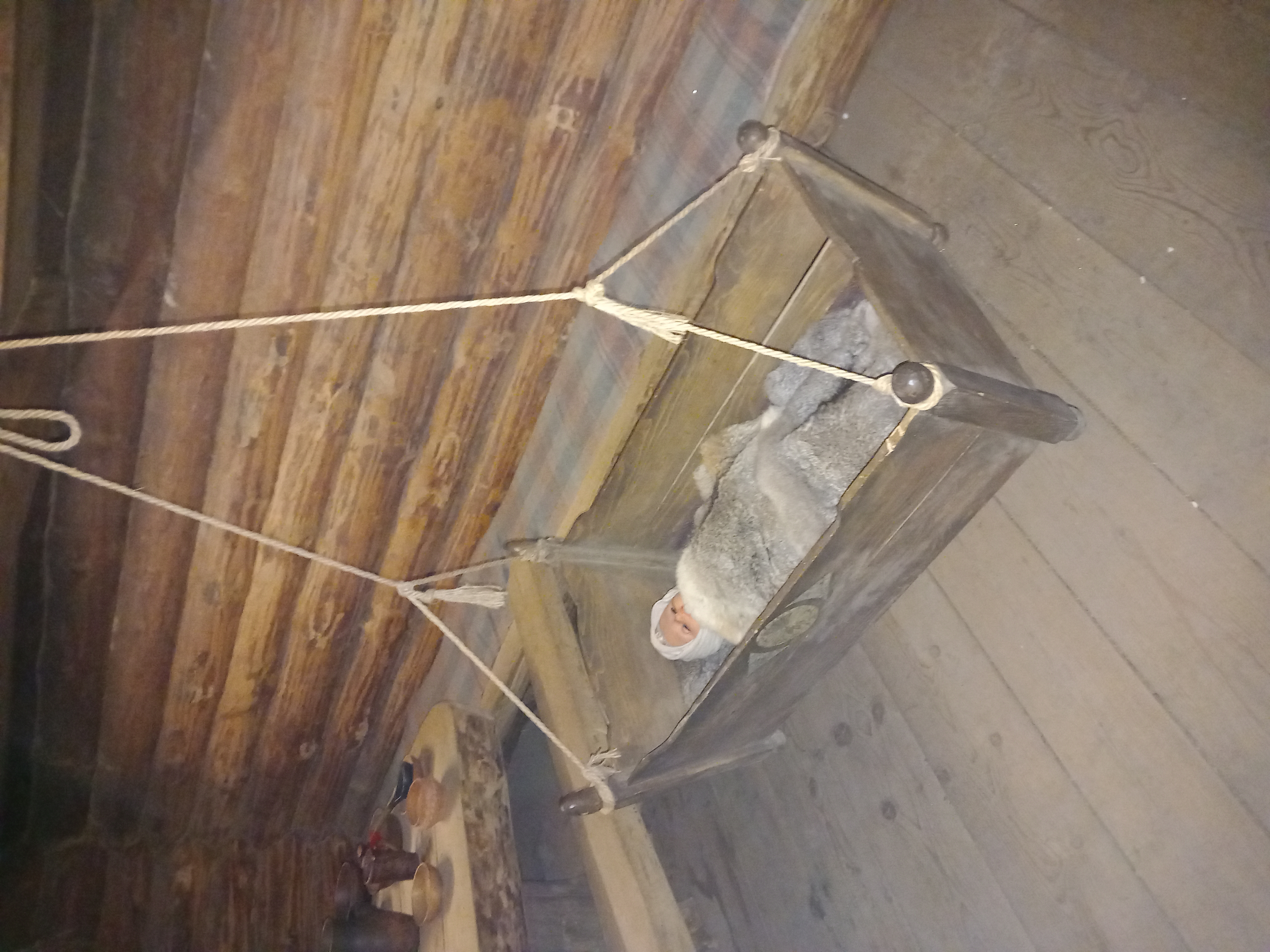 Бесплатное фото Колыбель в деревне