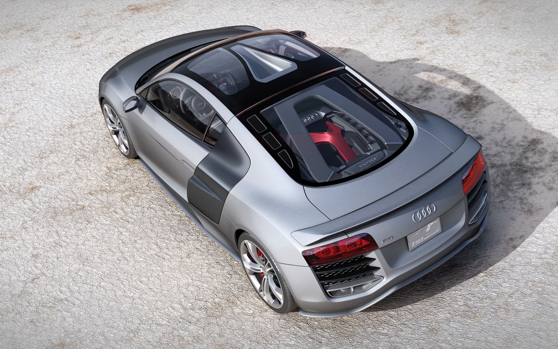 Free photo Audi R8 top view