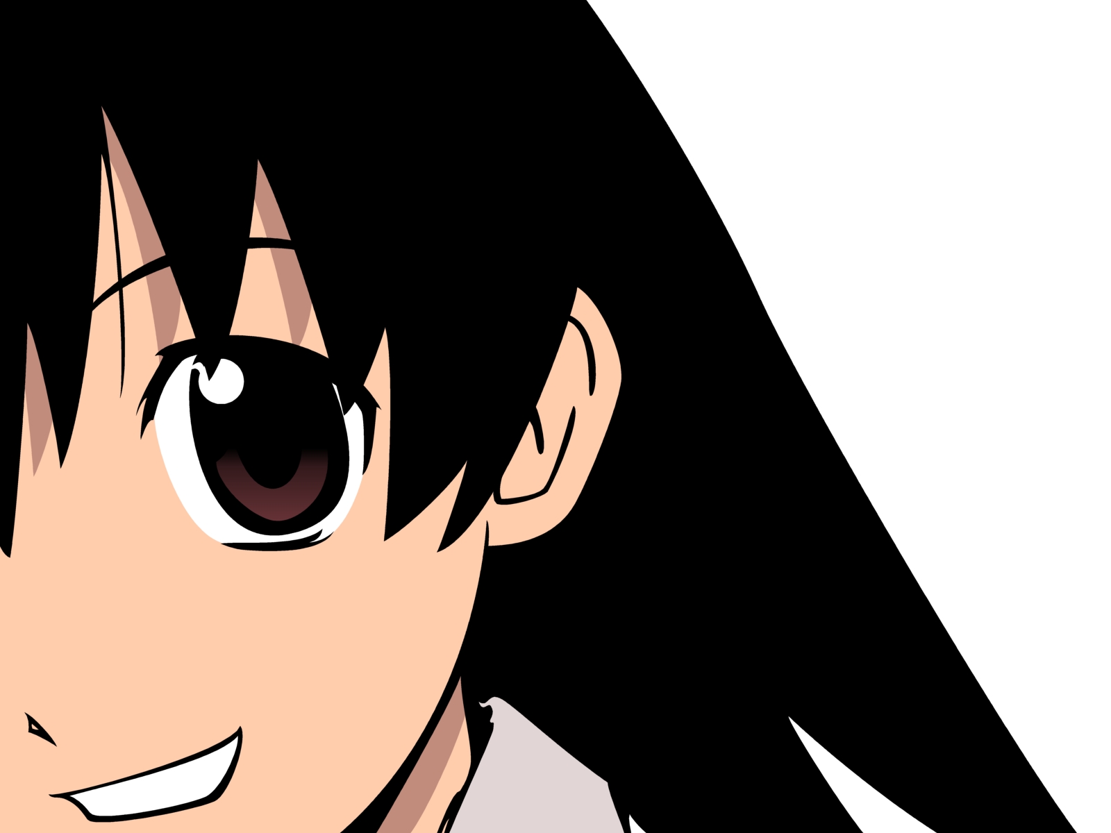 Wallpapers illustration an anime brunette on the desktop