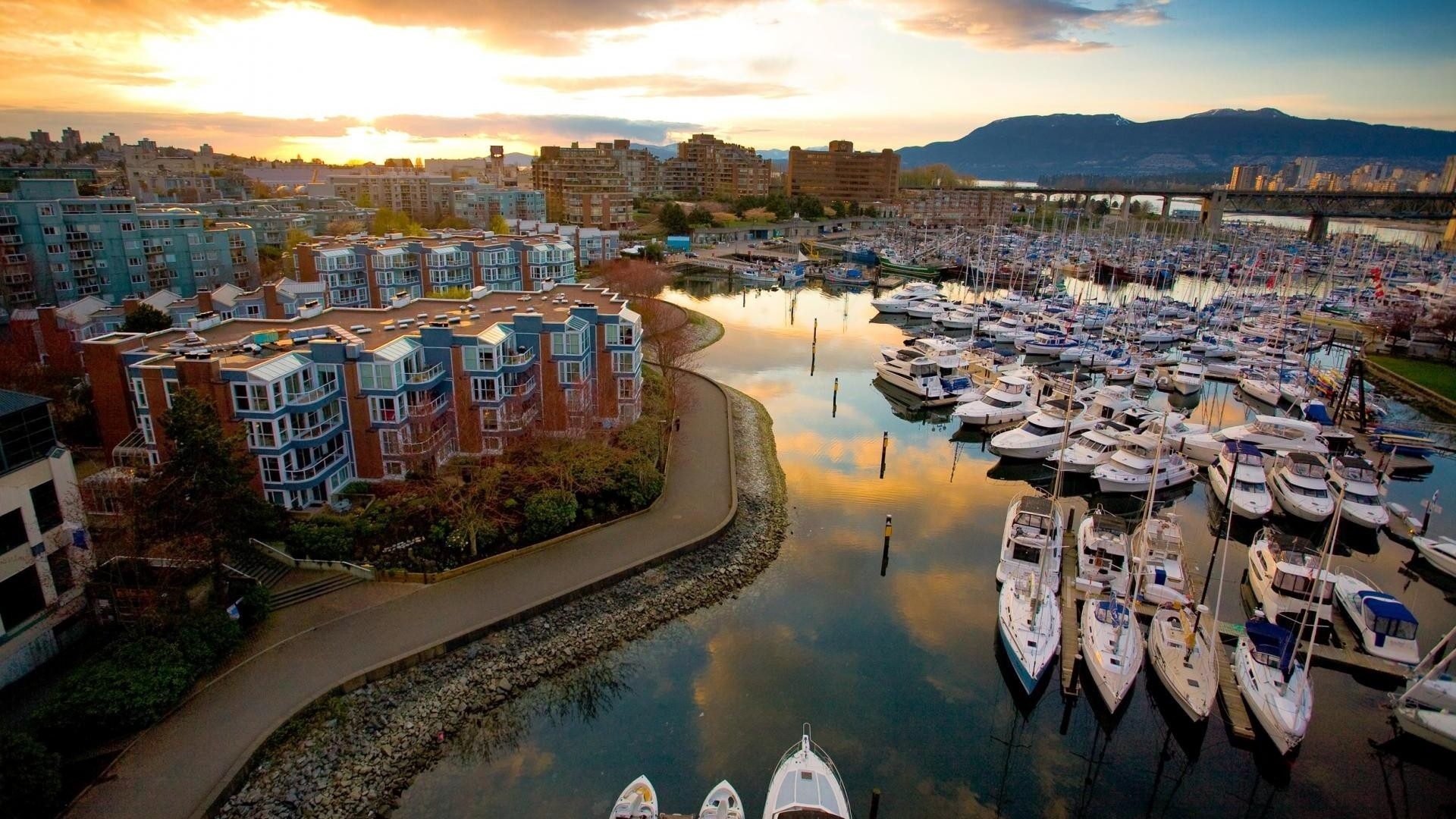 Golden Hour at Coal Harbor