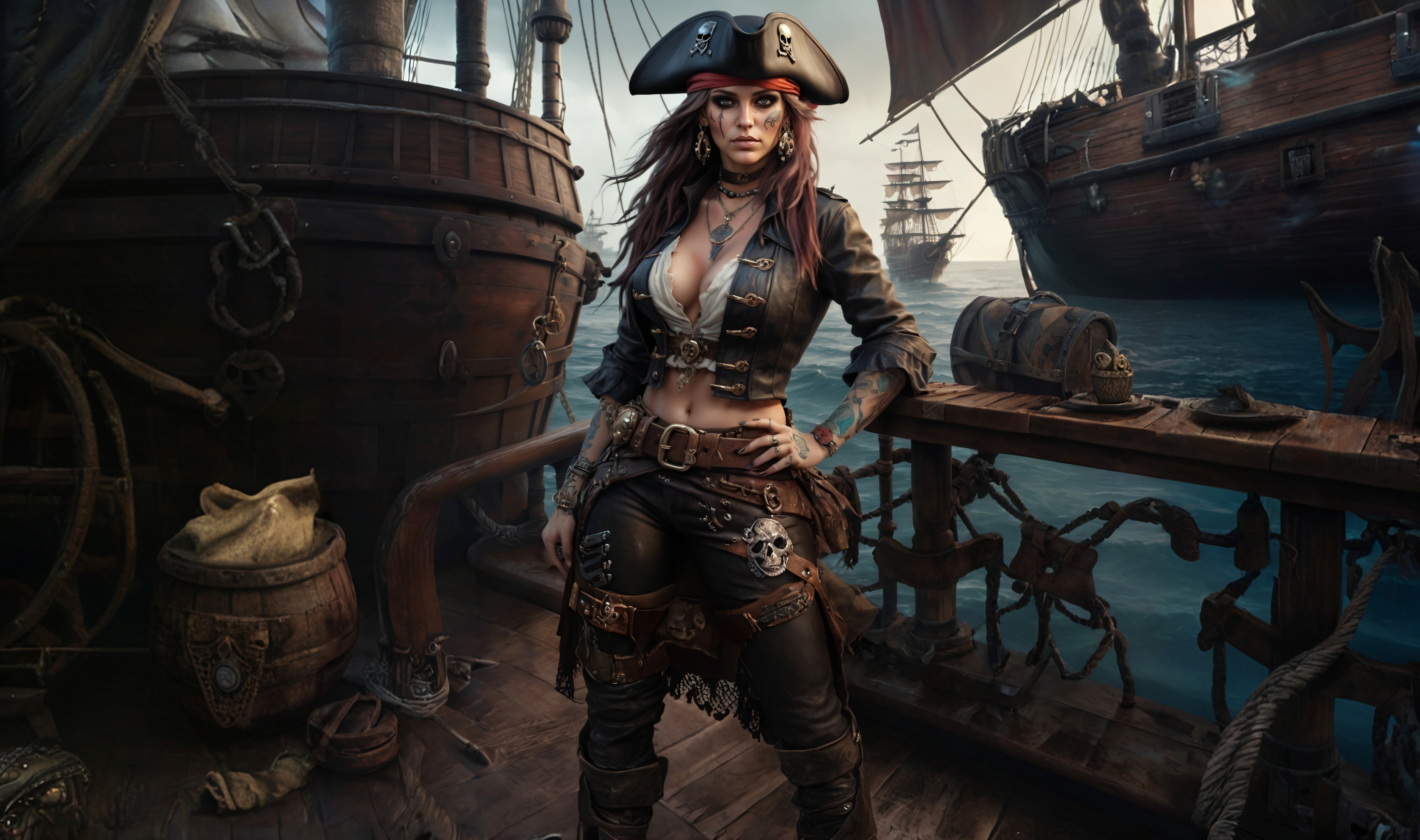 Free photo Girl pirate