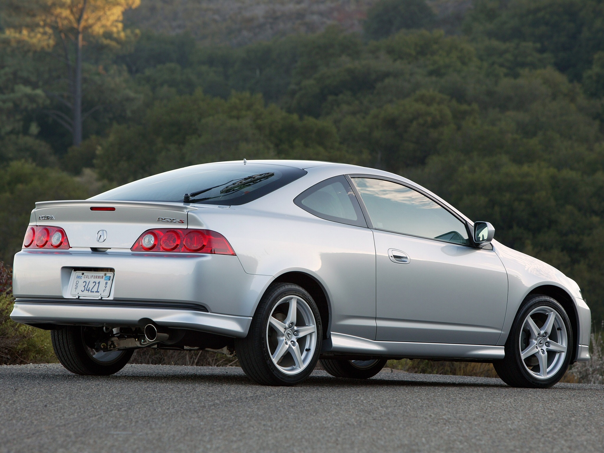 Wallpapers Acura silver metallic side view on the desktop