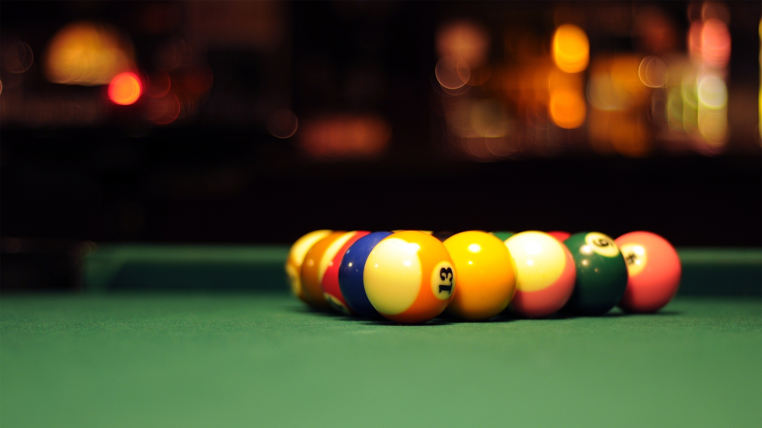 Wallpapers billiards balls boke on the desktop