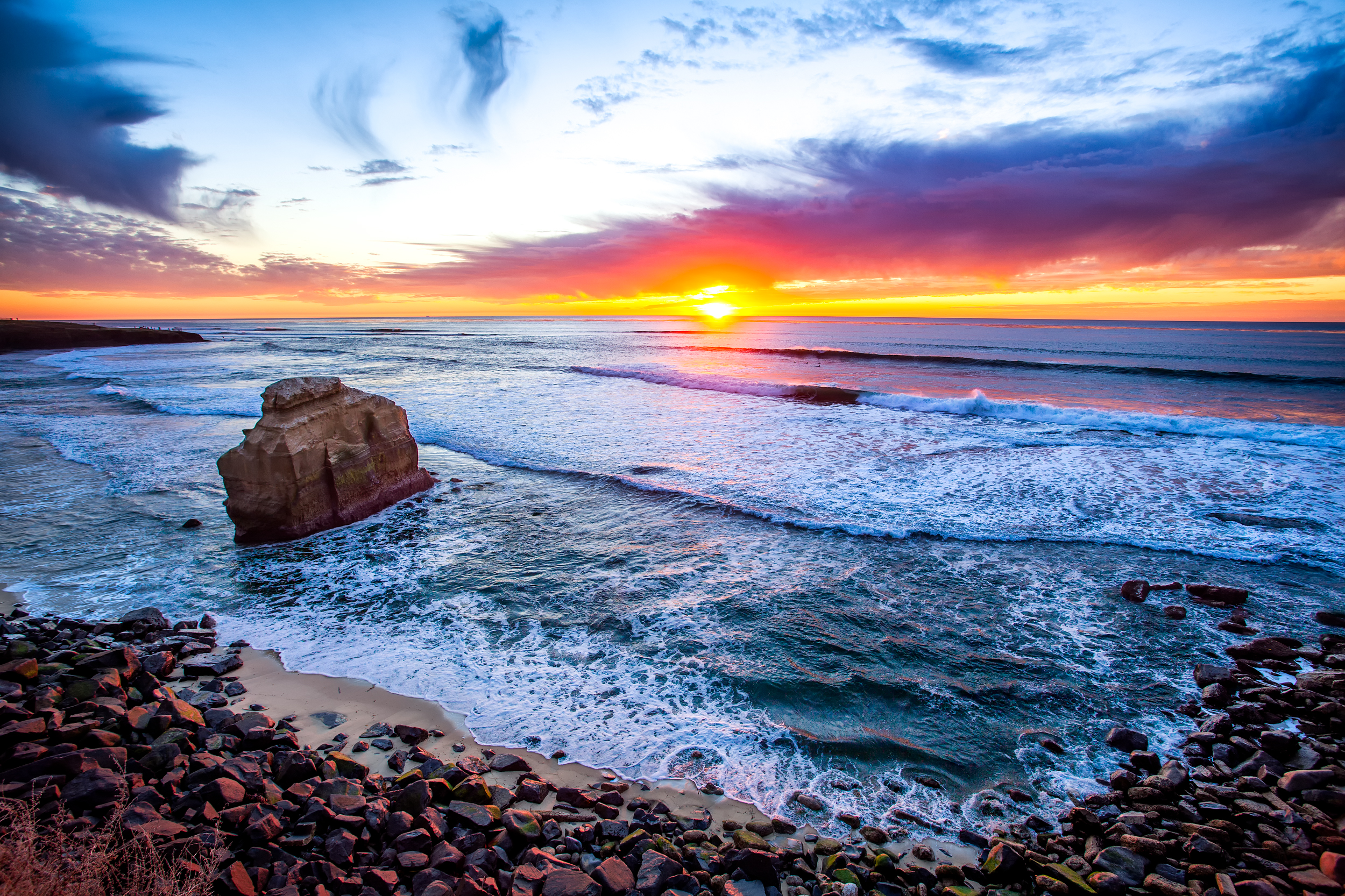 Wallpapers Ocean Sunset San Diego sunset sea on the desktop