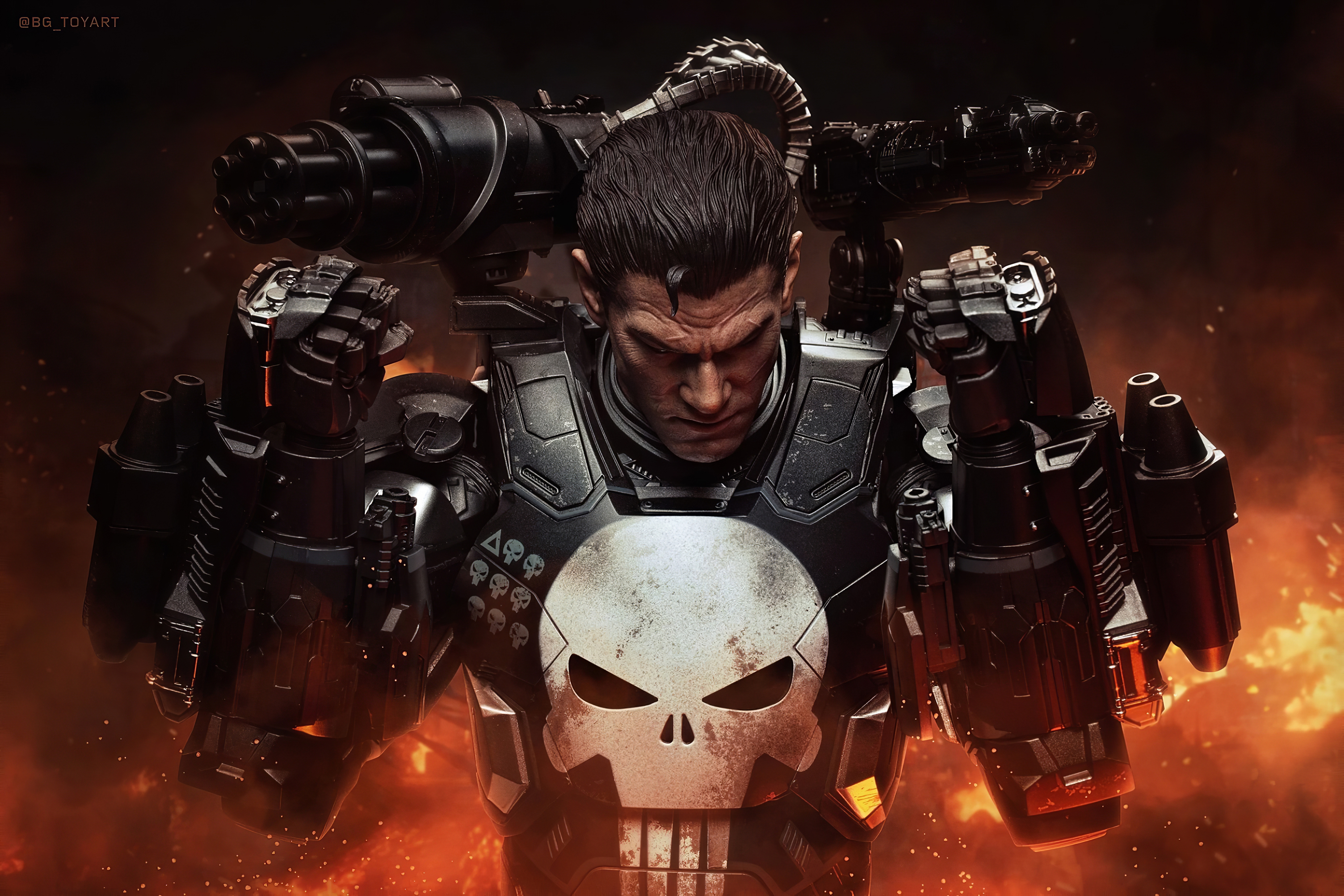 Wallpapers wallpaper punisher comics armor on the desktop