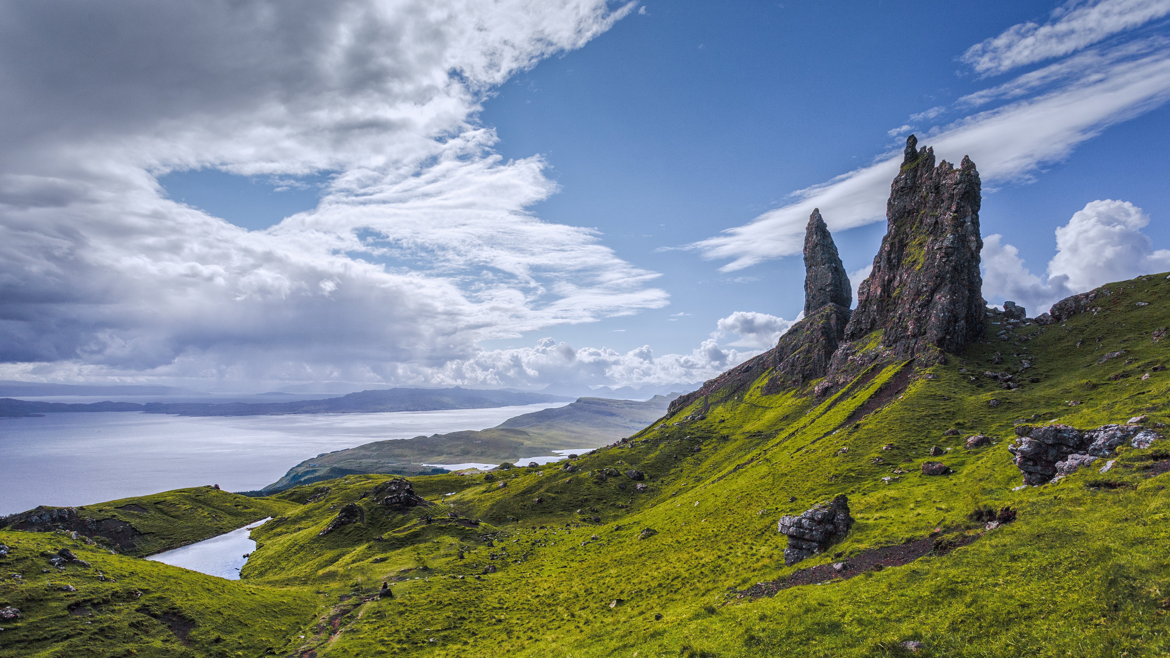 苏格兰的斯凯岛海岸线