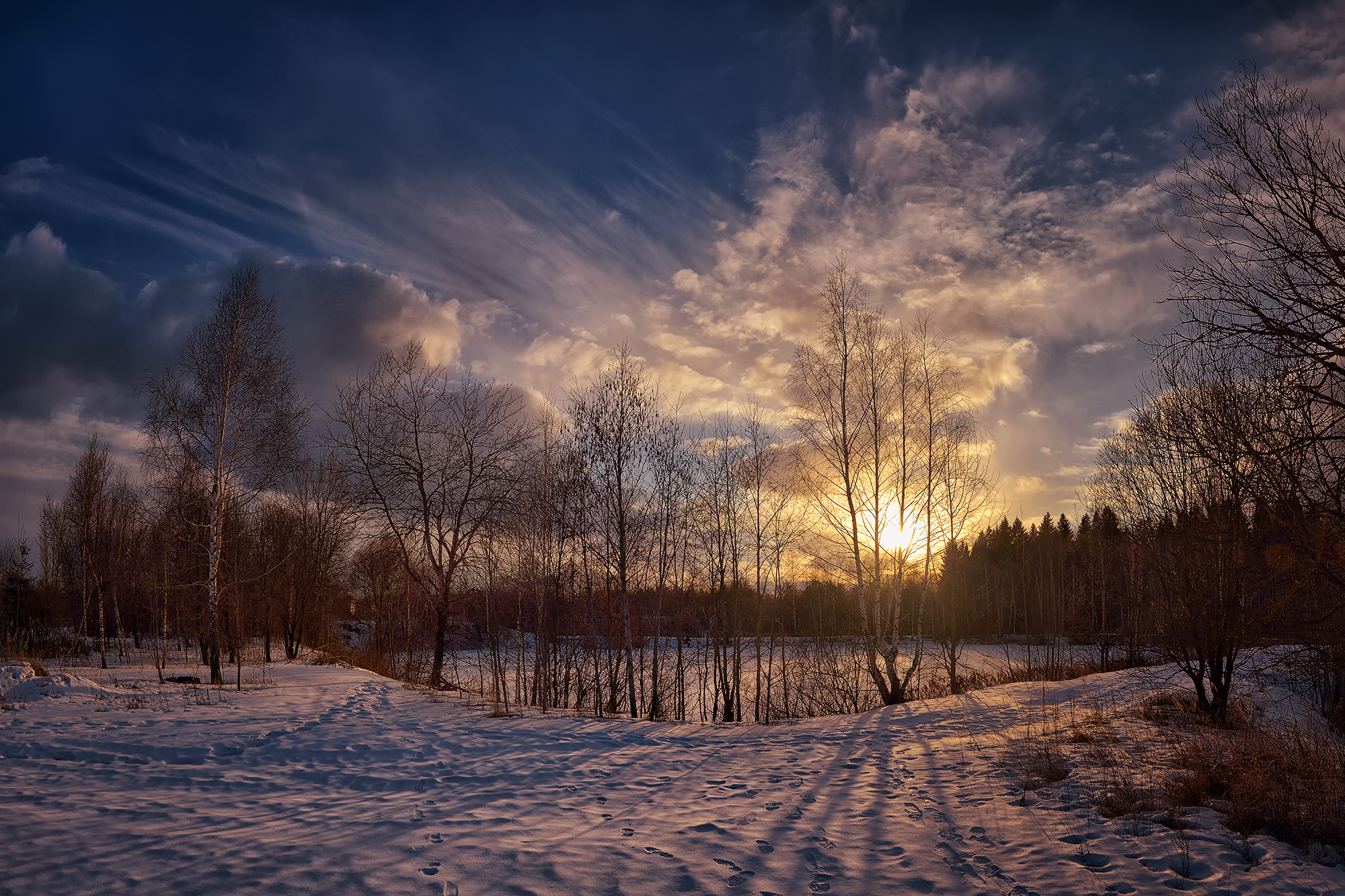 Wallpapers landscape winter snow drifts on the desktop