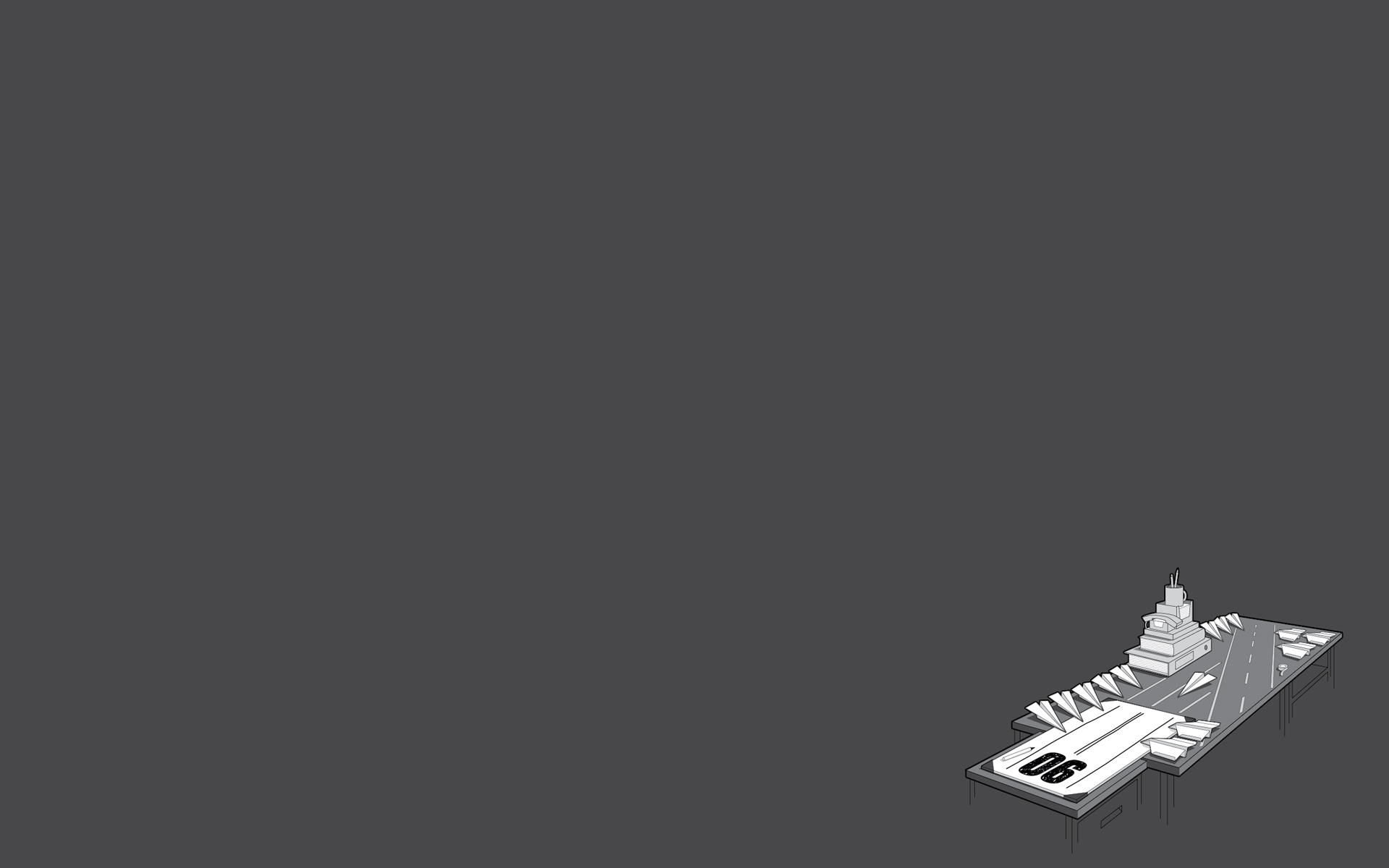 Wallpapers table paper origami on the desktop