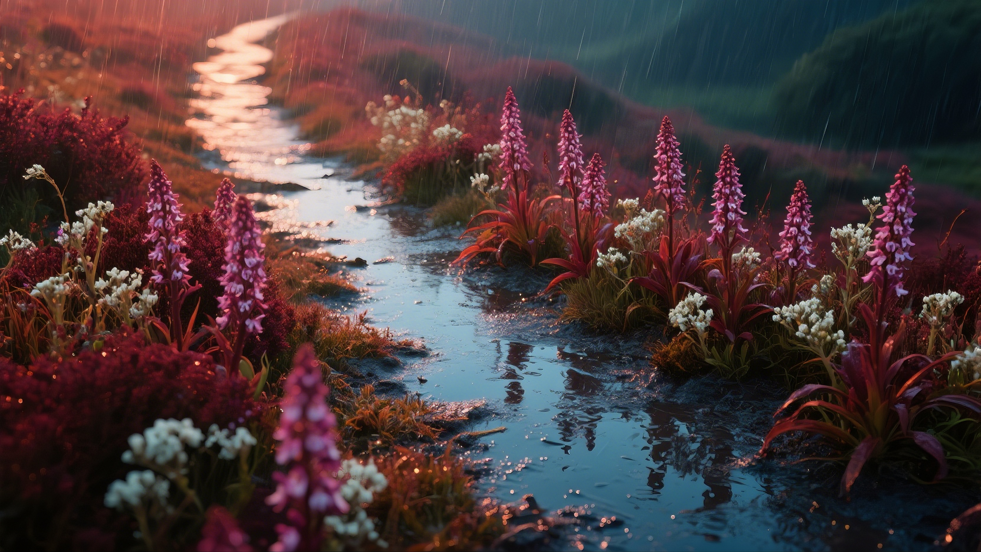 The flowery path runs through the wilderness