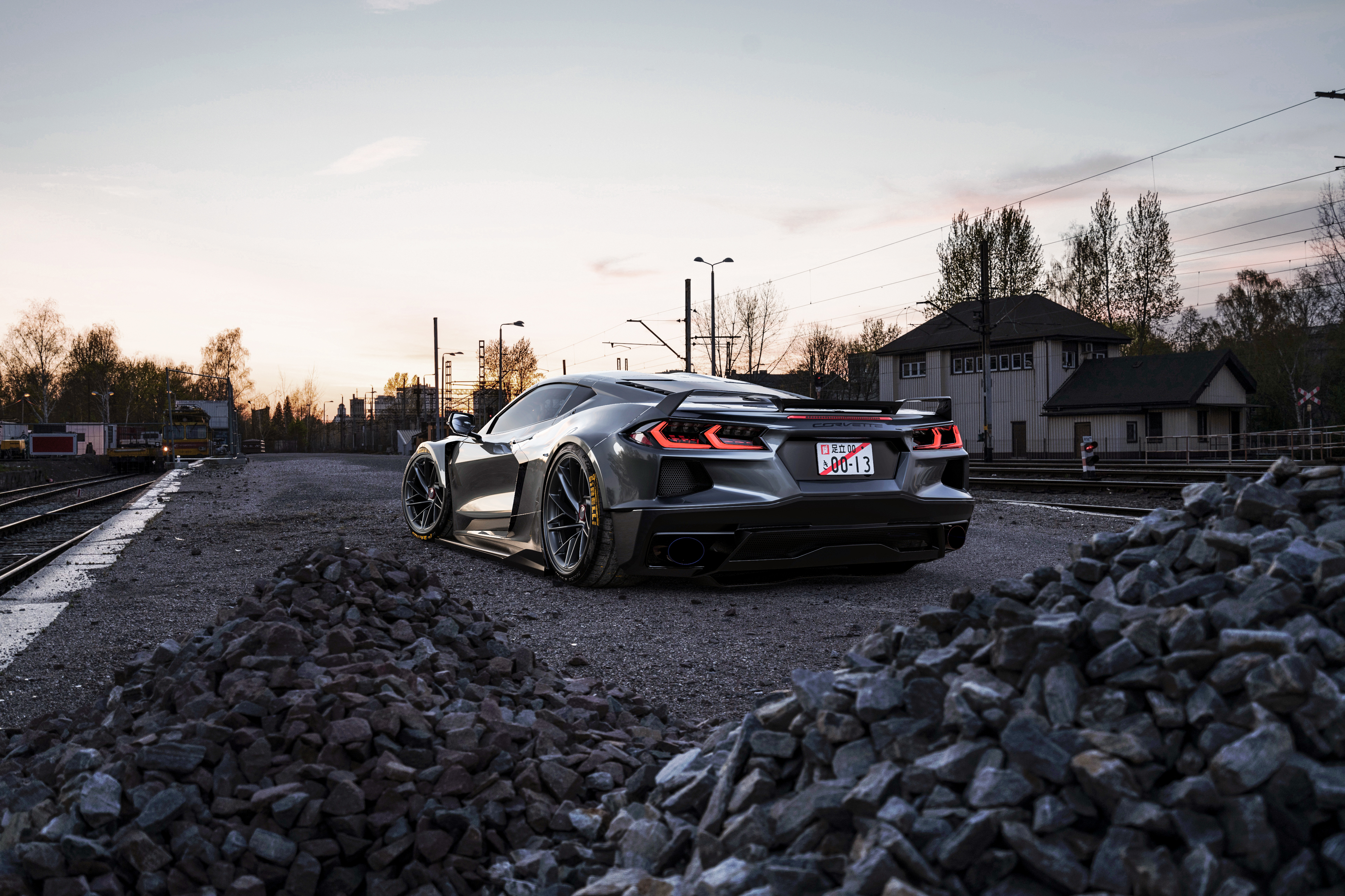 Free photo 2020 Chevrolet Corvette rear view