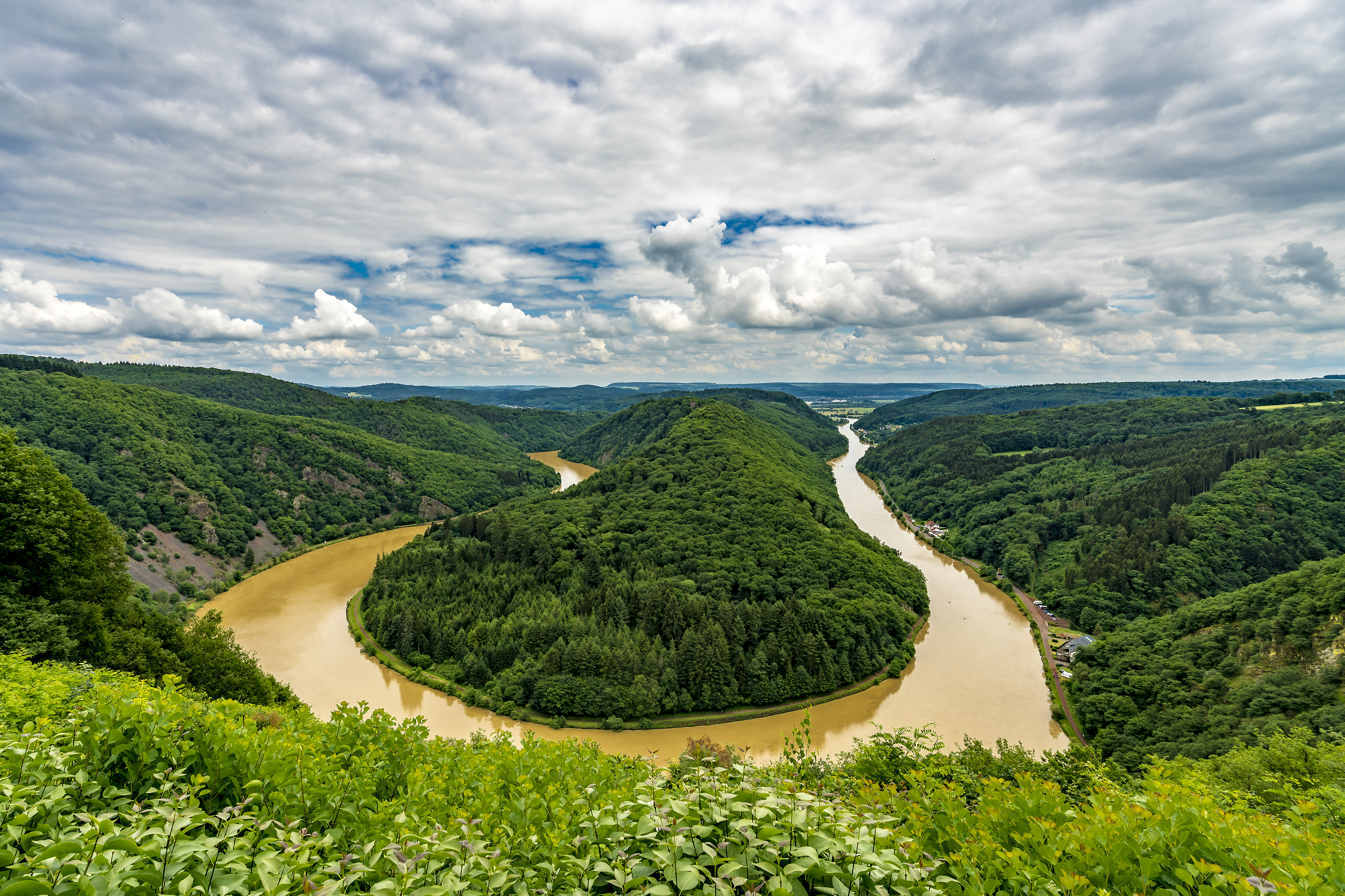 Бесплатное фото Изгиб реки Саар - Saar Loop