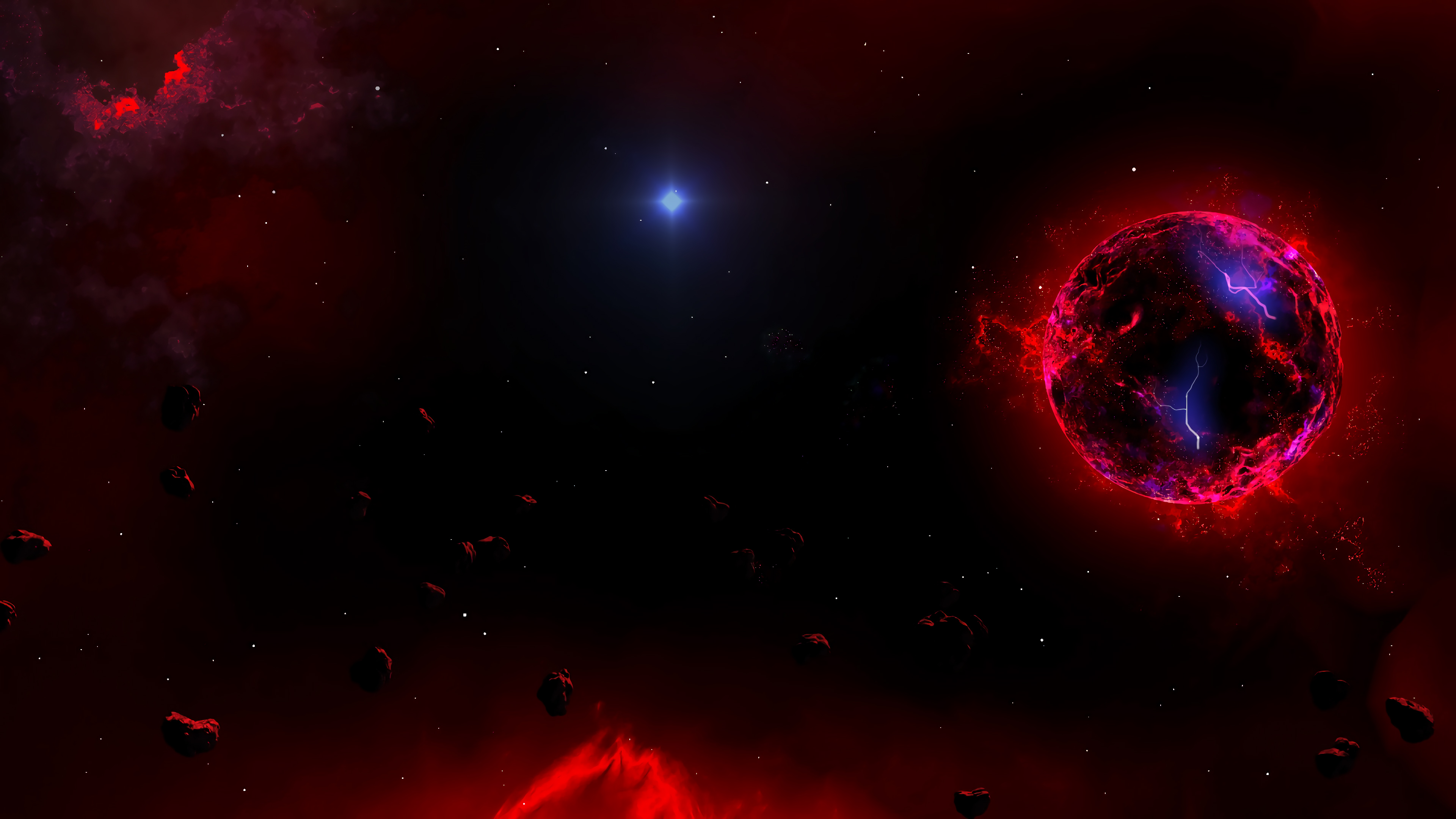 Wallpapers artwork black space on the desktop