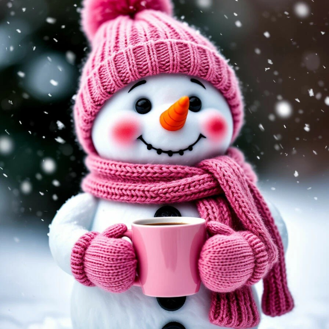 Розовое зимнее тепло