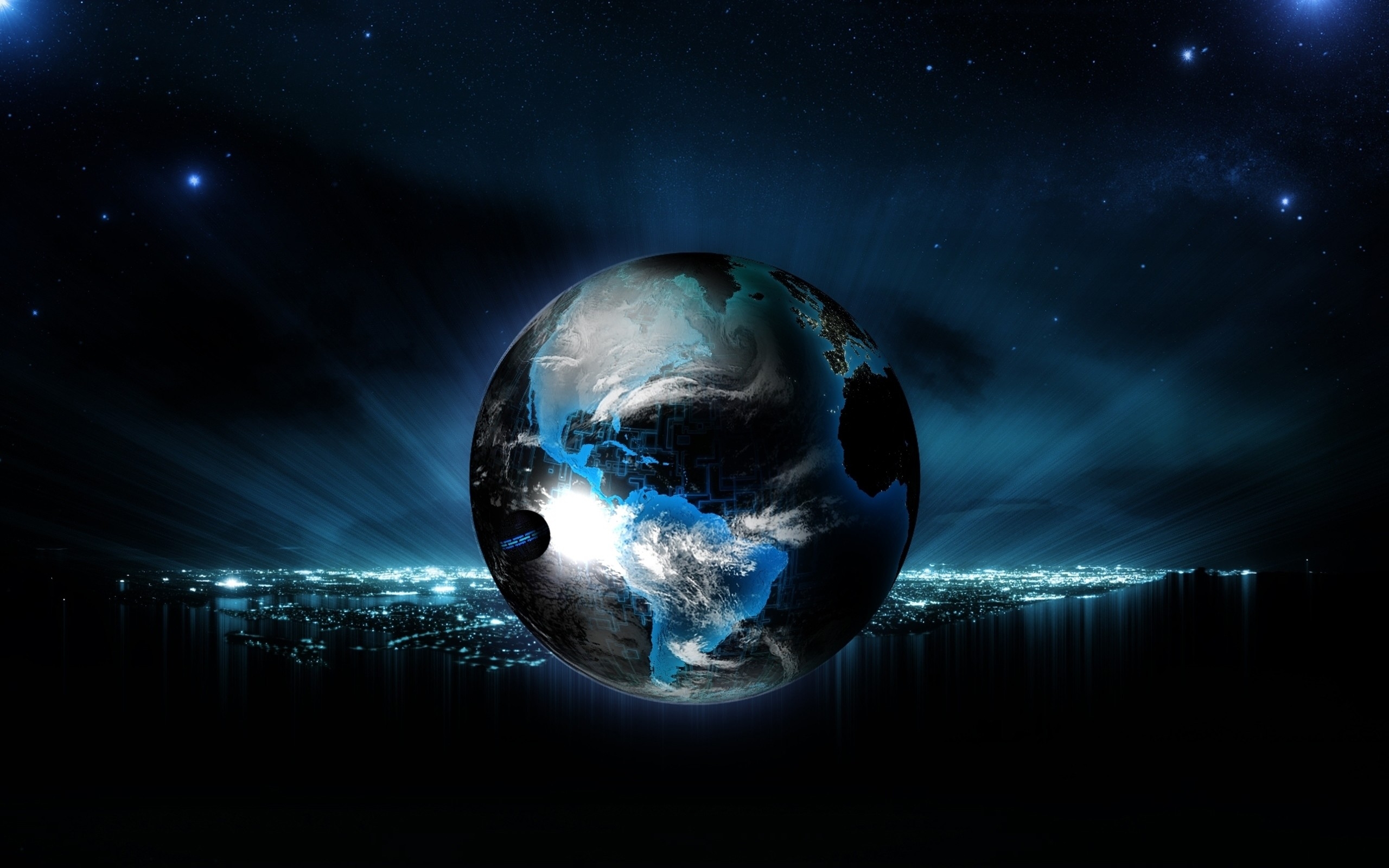 Wallpapers ball globe planet on the desktop