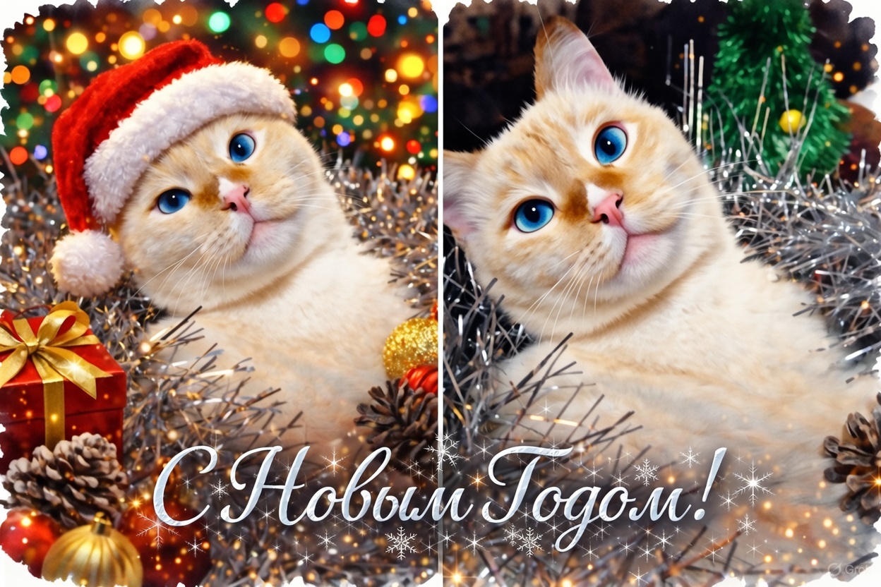 Бесплатная открытка Милый кот Вася.