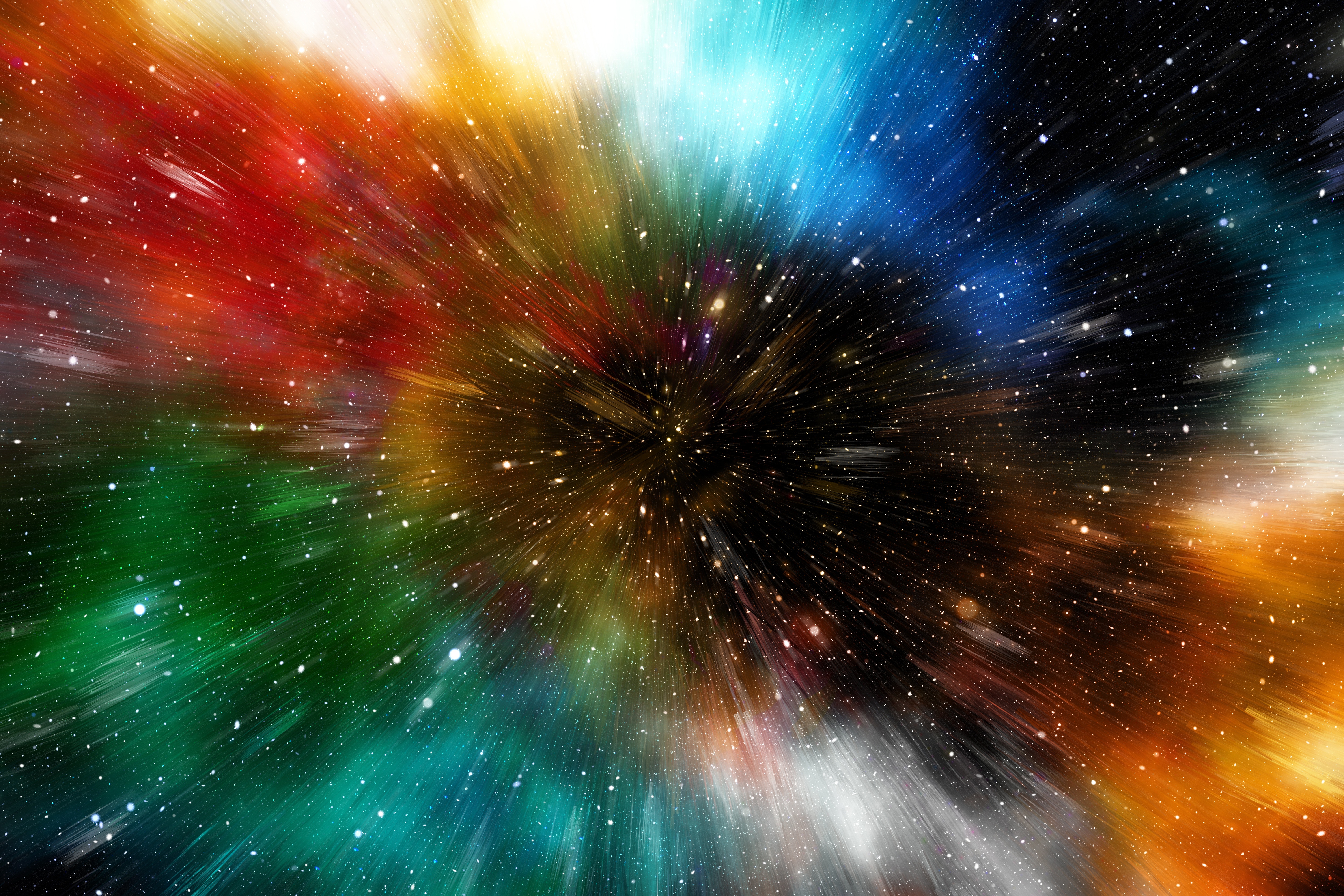 Бесплатное фото Яркая галактическая туманность со звездами