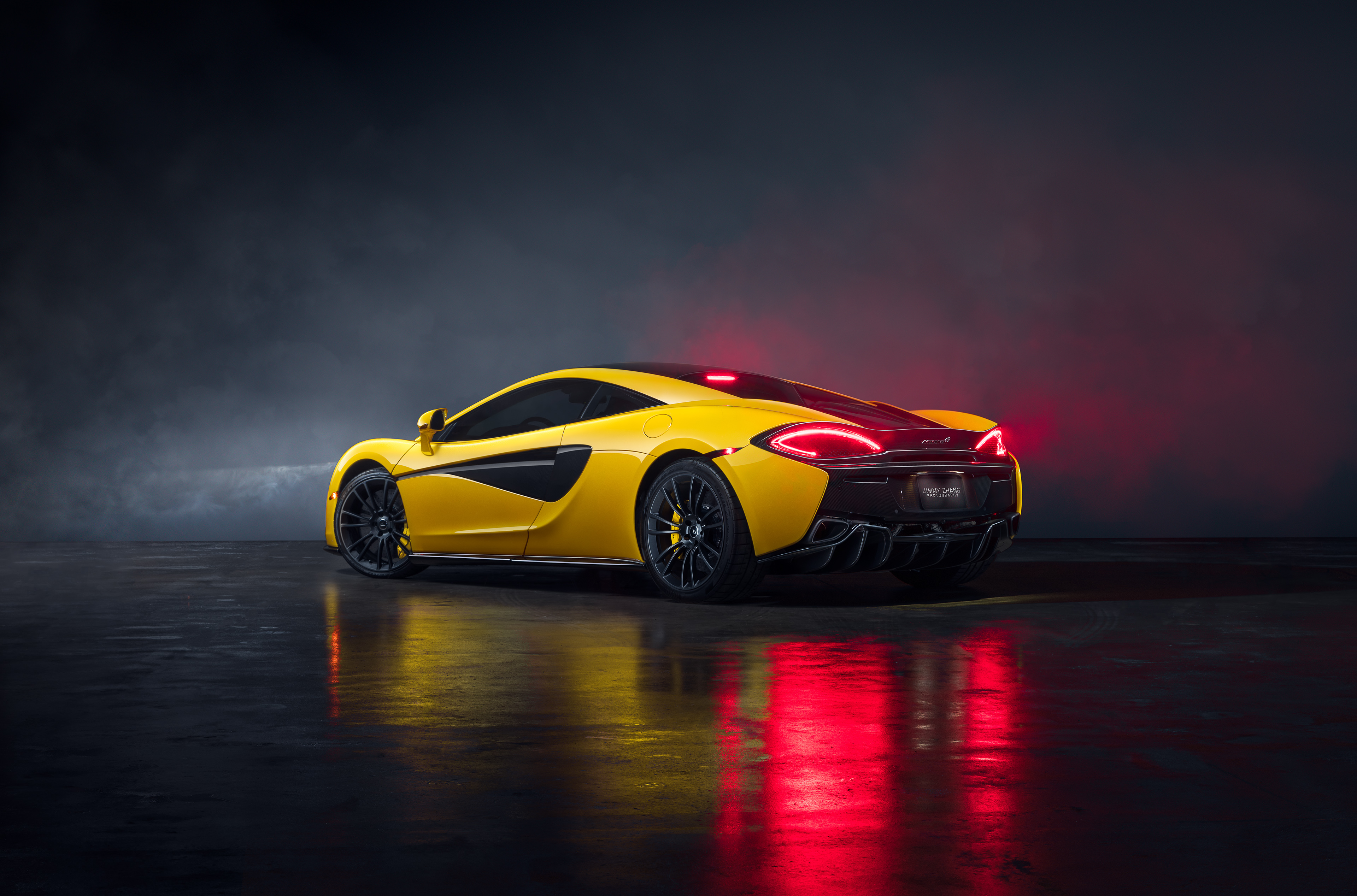 Обои Mclaren 570S Spider автомобили 2019 года желтая машина на рабочий стол