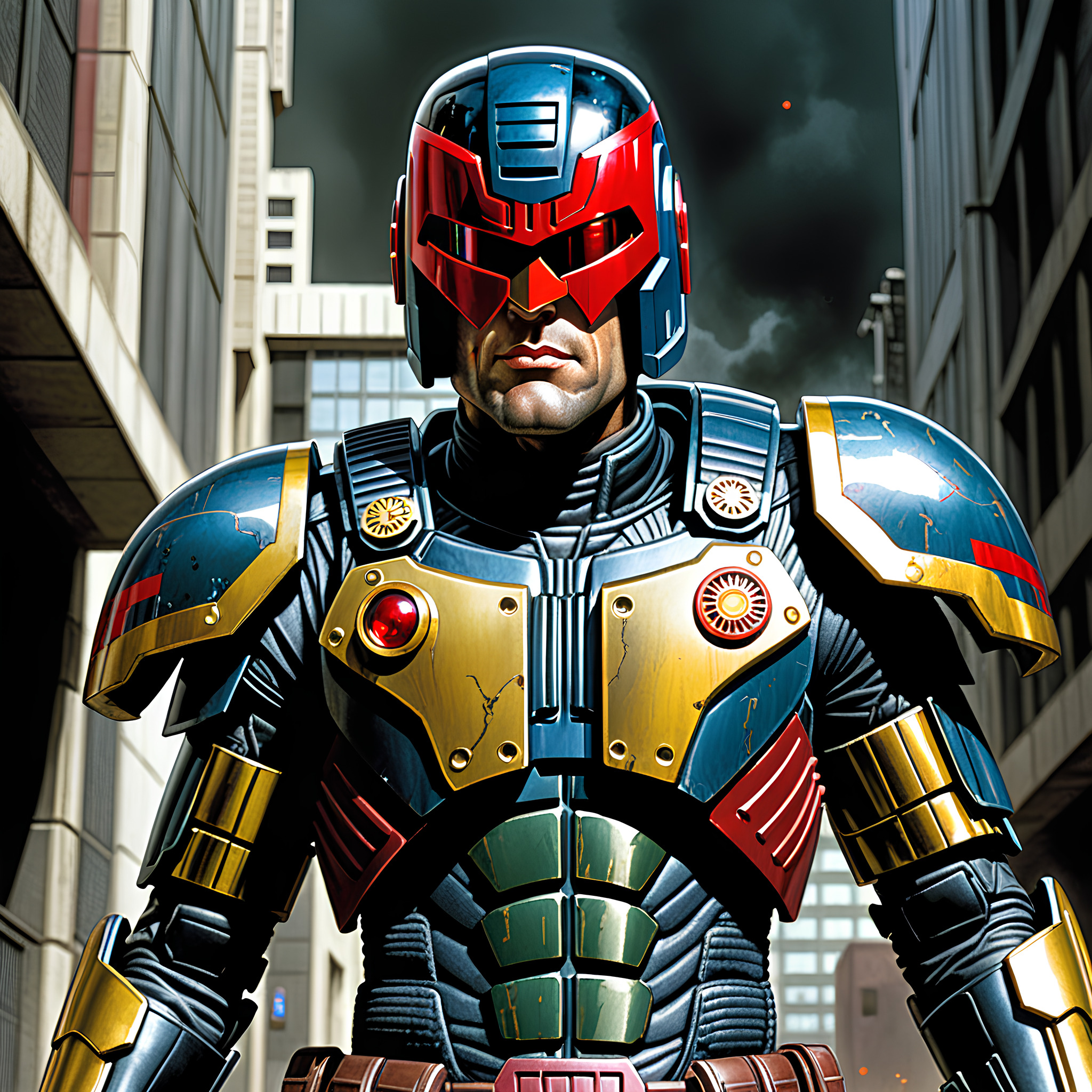 Free photo Judge dredd cyborg