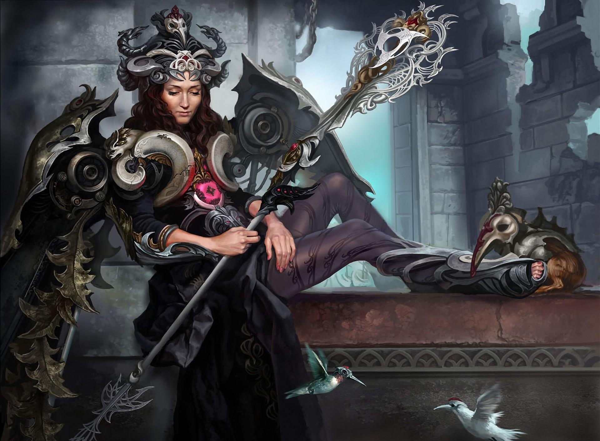 Wallpapers girl Queen crown on the desktop