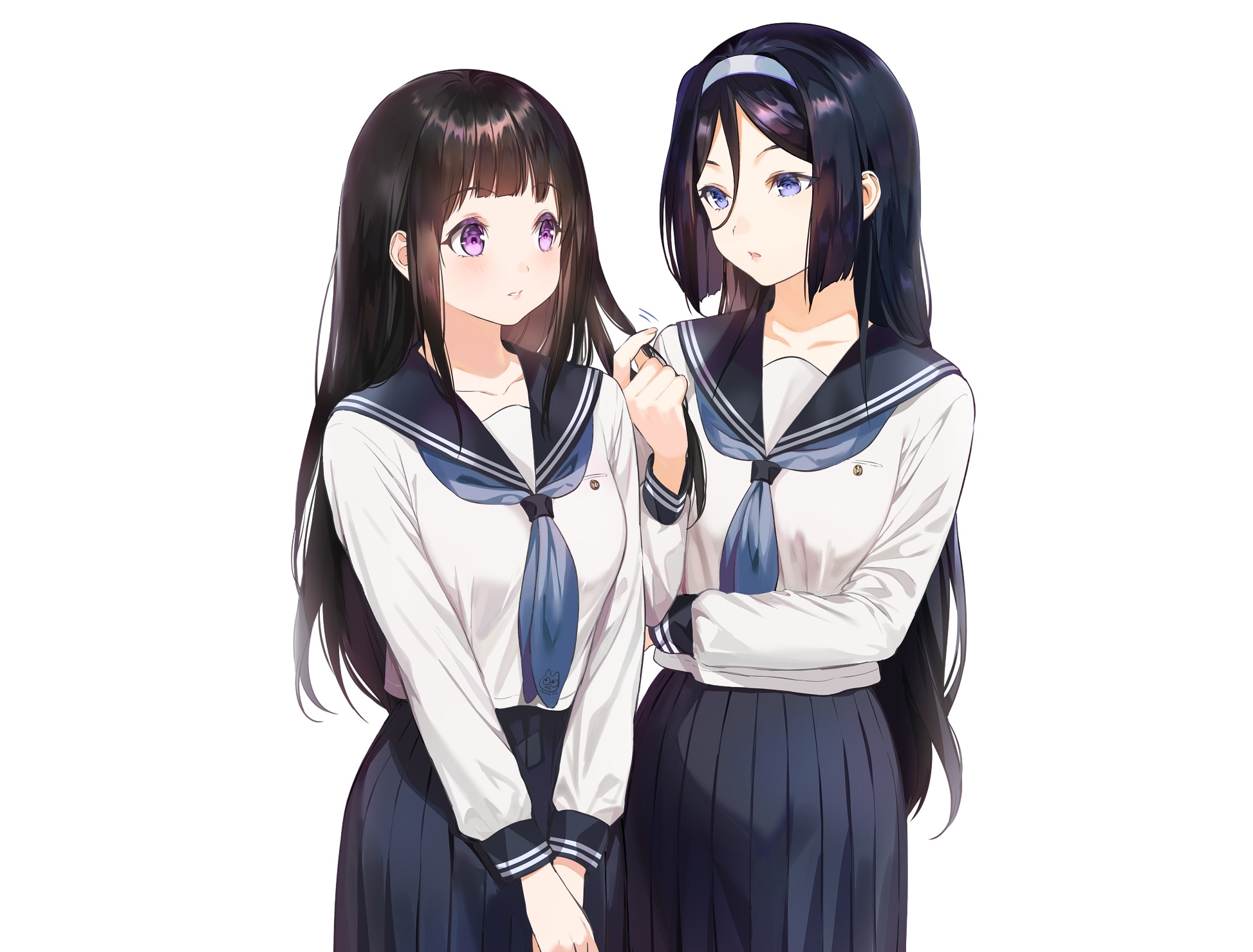 桌面上的壁纸hyouka 校服 美丽的动漫女孩