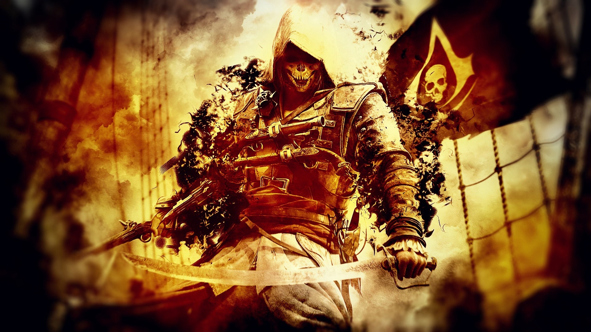 Wallpapers assassins creed hero swords on the desktop