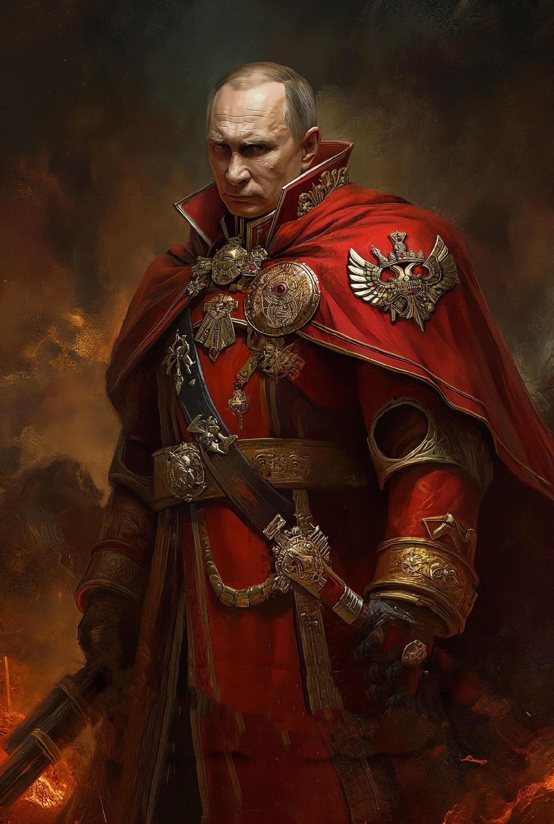 Free photo The invincible warrior Mr. Putin