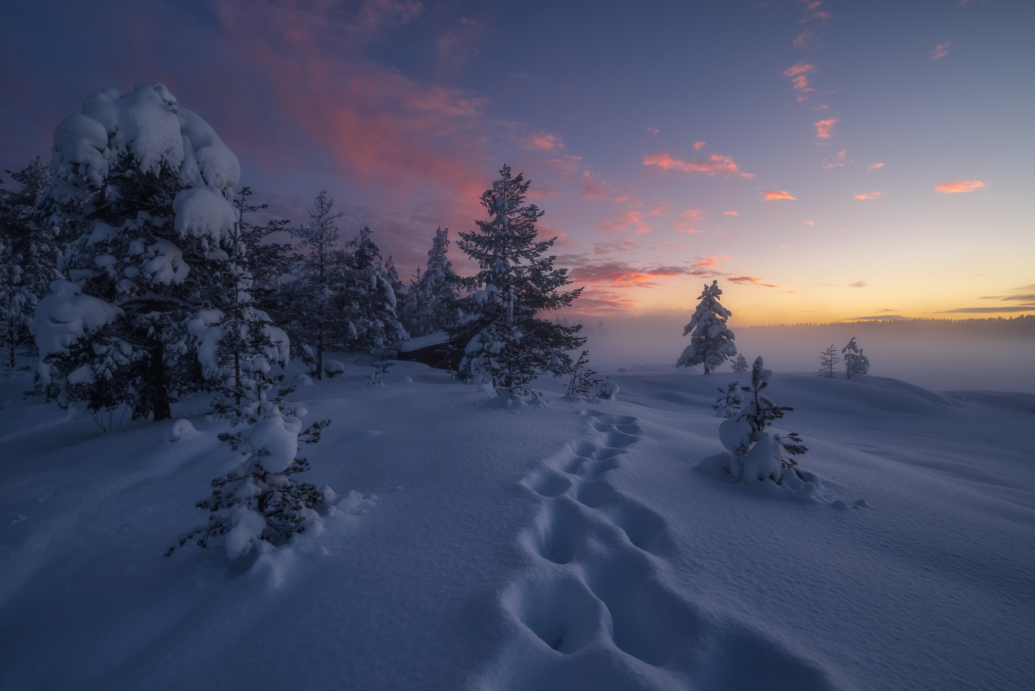 Wallpapers Ringerike landscape winter on the desktop