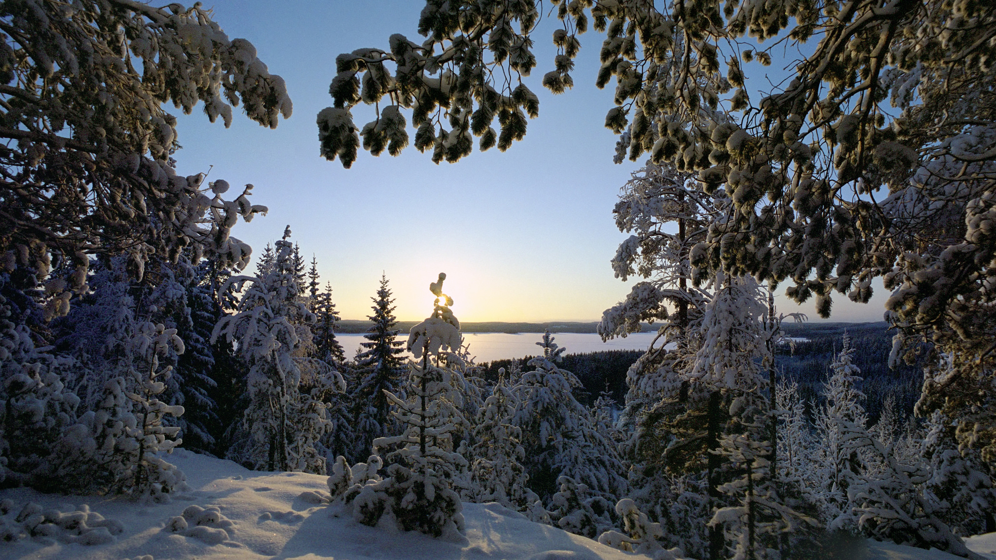 Wallpapers winter nature lake on the desktop