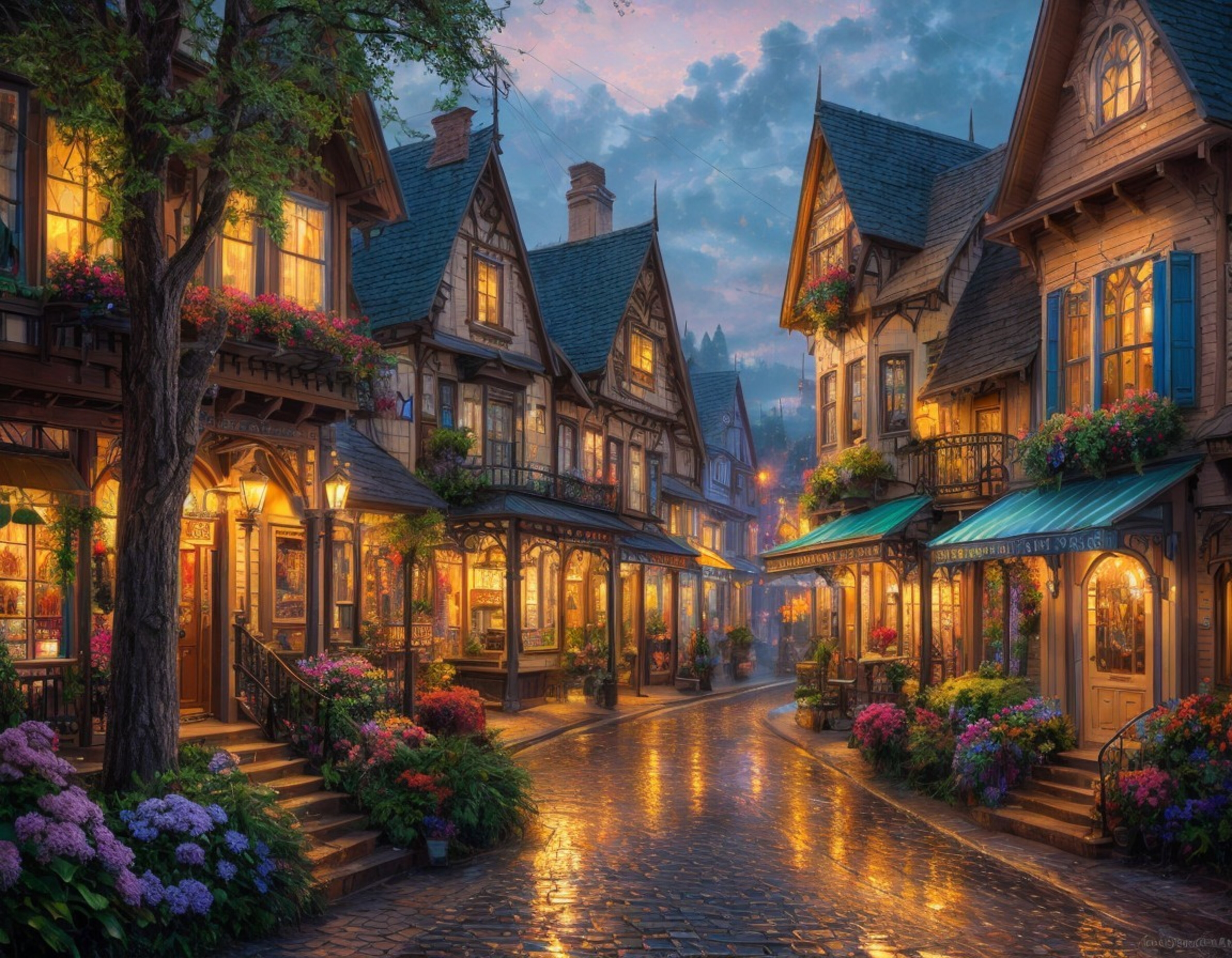 Вечером на улице