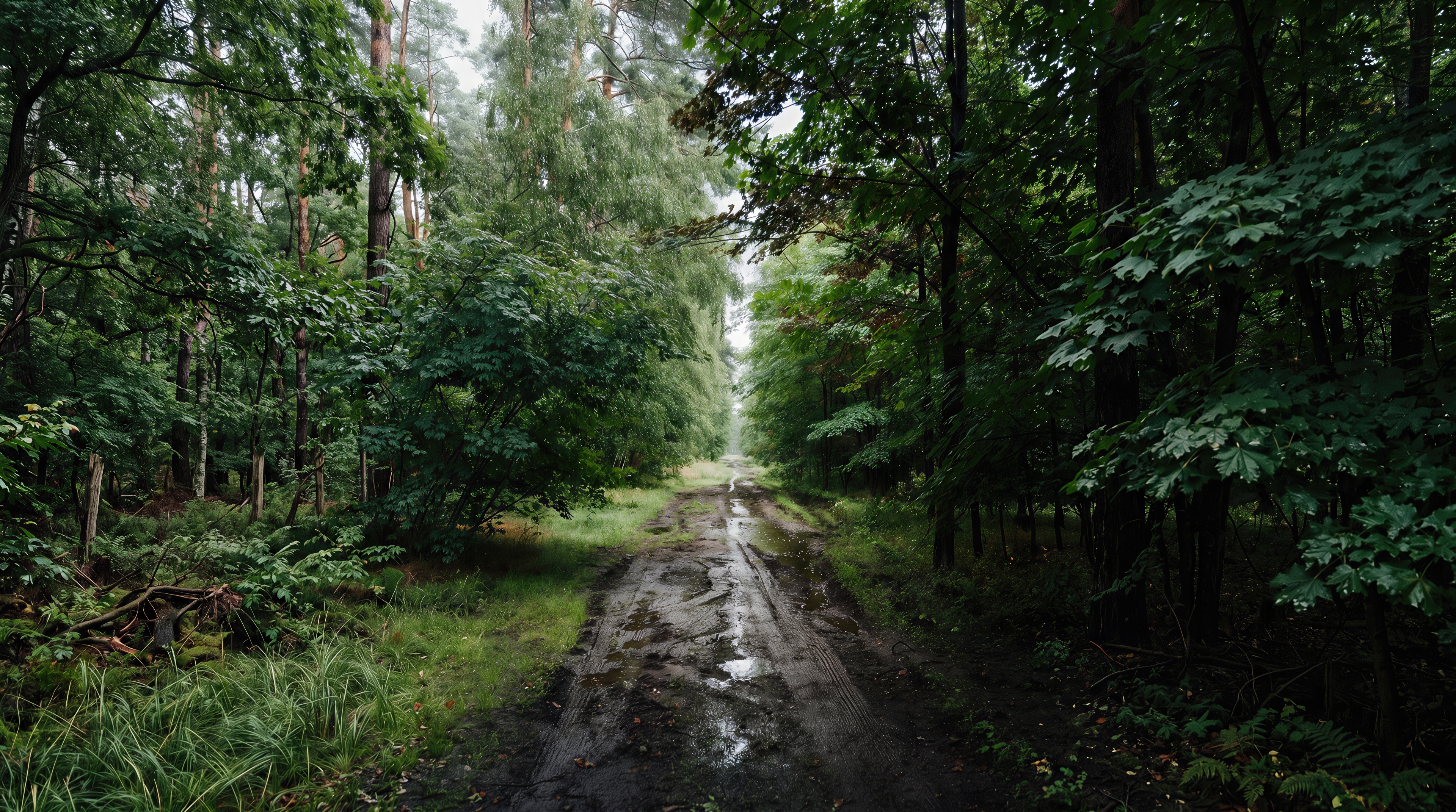 Wallpapers forest road pathway on the desktop
