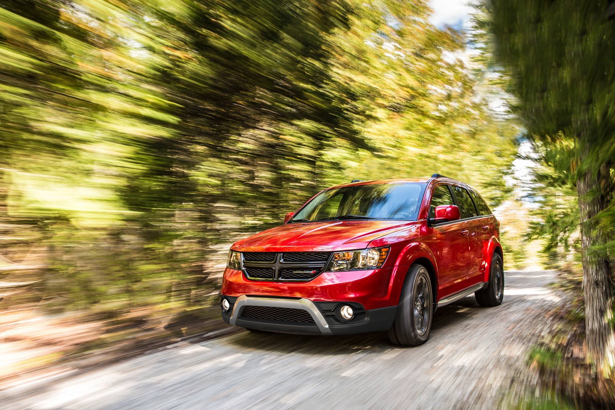 Free photo Red dodge journey