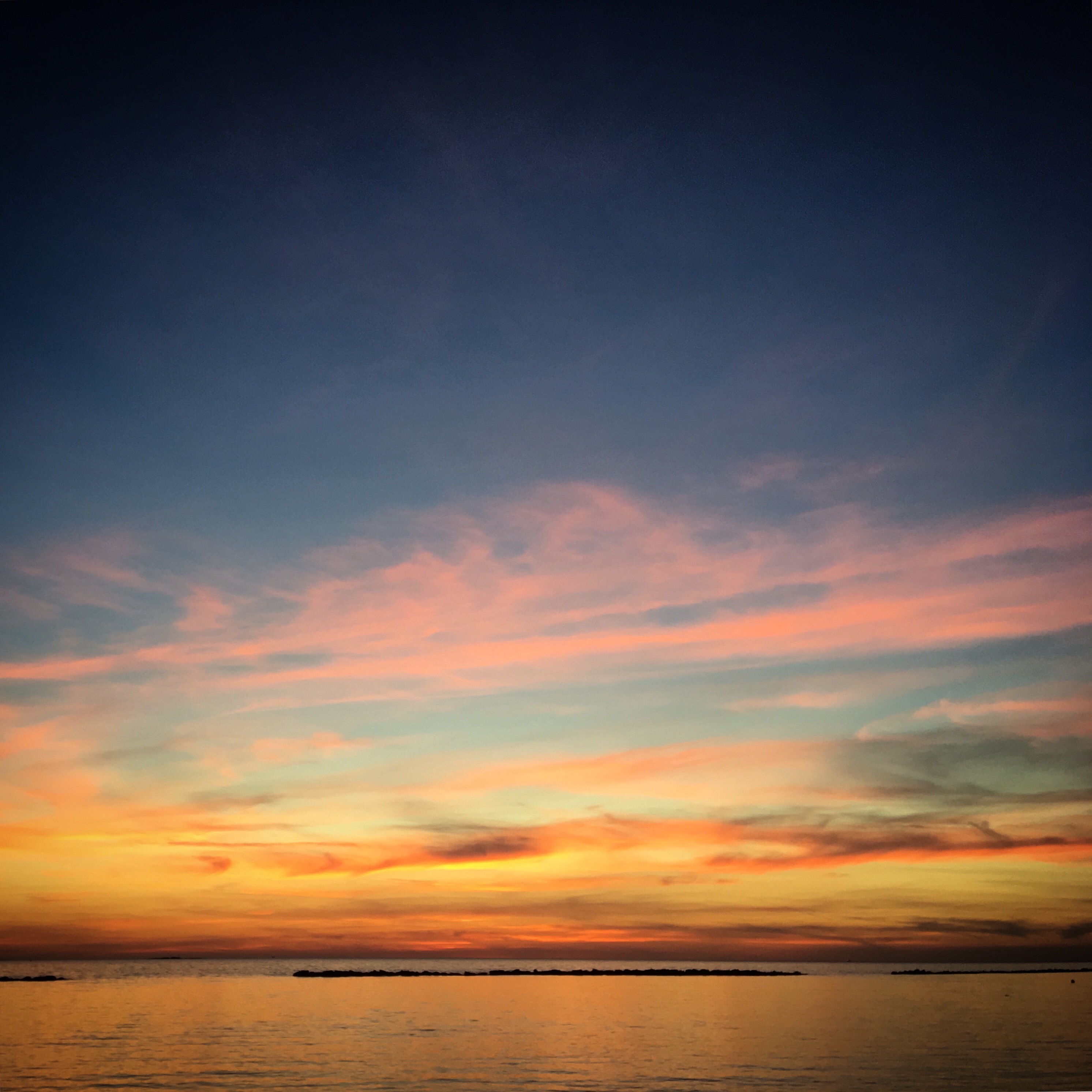 Обои небо закат облака на рабочий стол