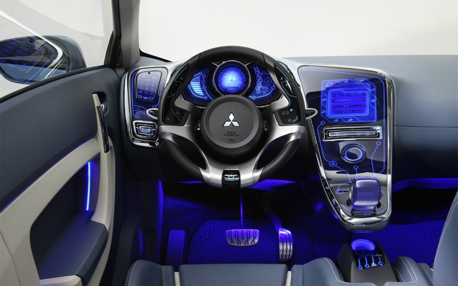 Wallpapers steering wheel backlight salon on the desktop