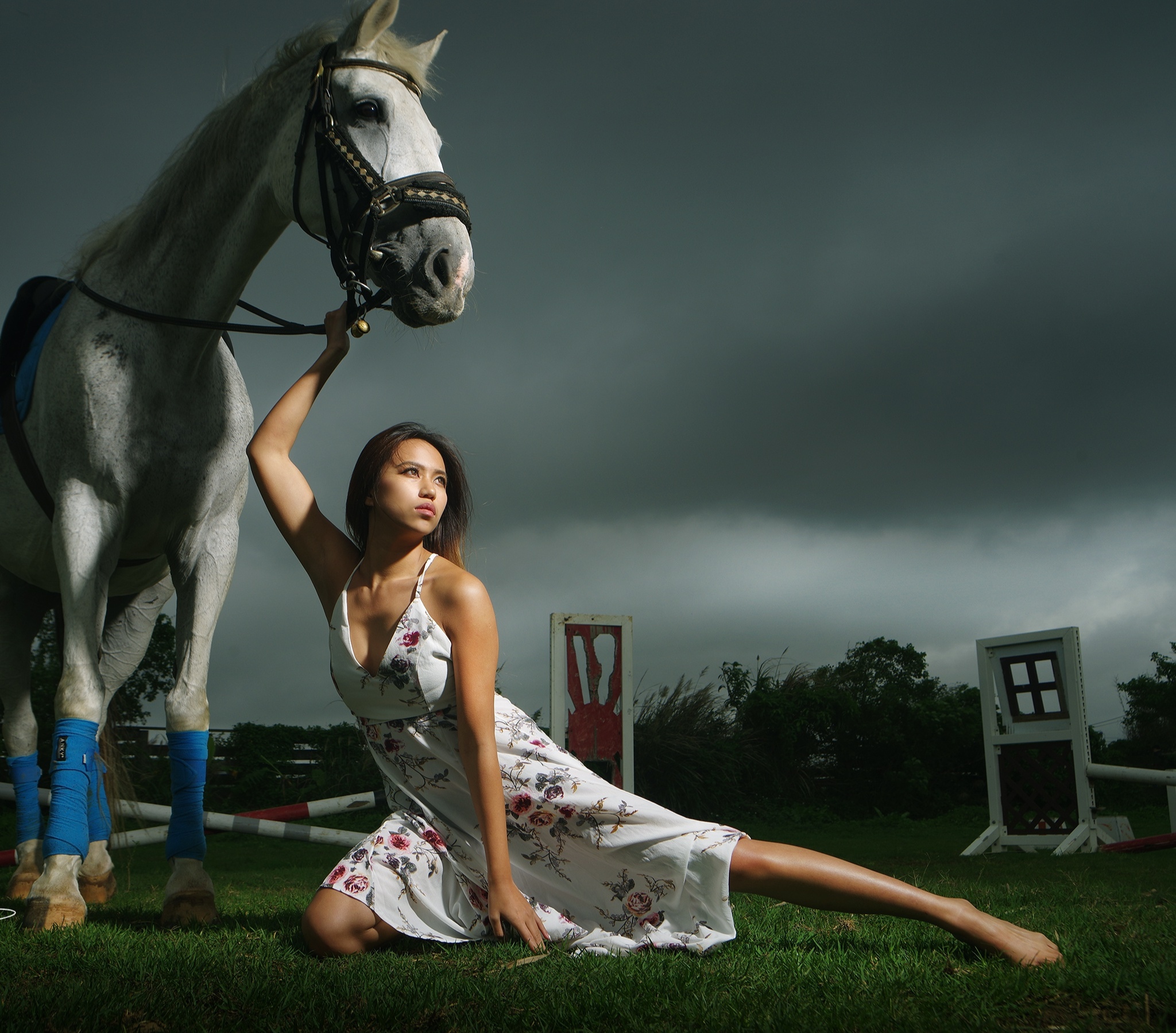 The girl with the horse
