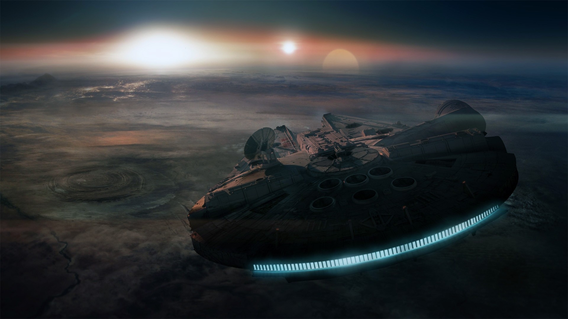 Wallpapers wallpaper millennium falcon star wars space ship on the desktop