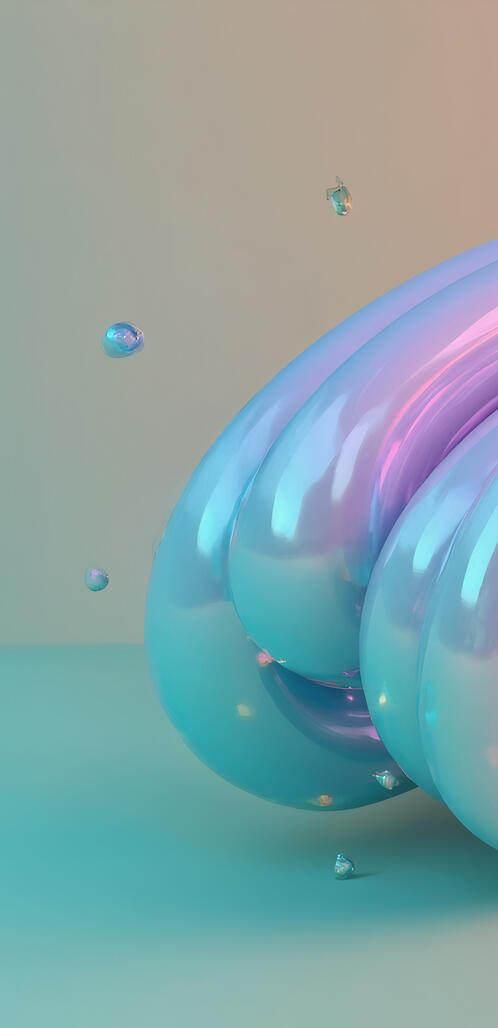 Бесплатное фото Абстрактная картина, на которой скрученная в два раза колбаса из пластичного материала