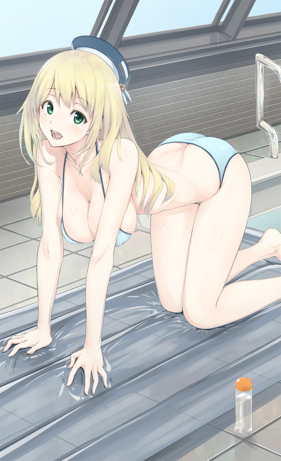 Wallpapers blonde long hair anime on the desktop