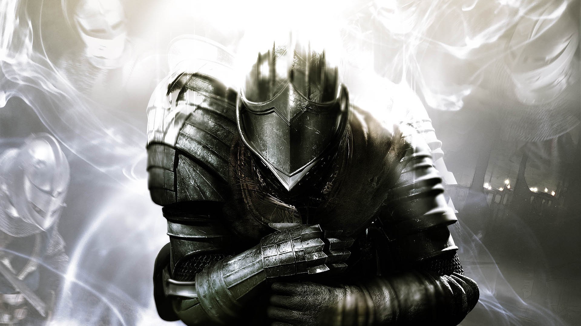 Wallpapers video games monochrome Dark Souls on the desktop