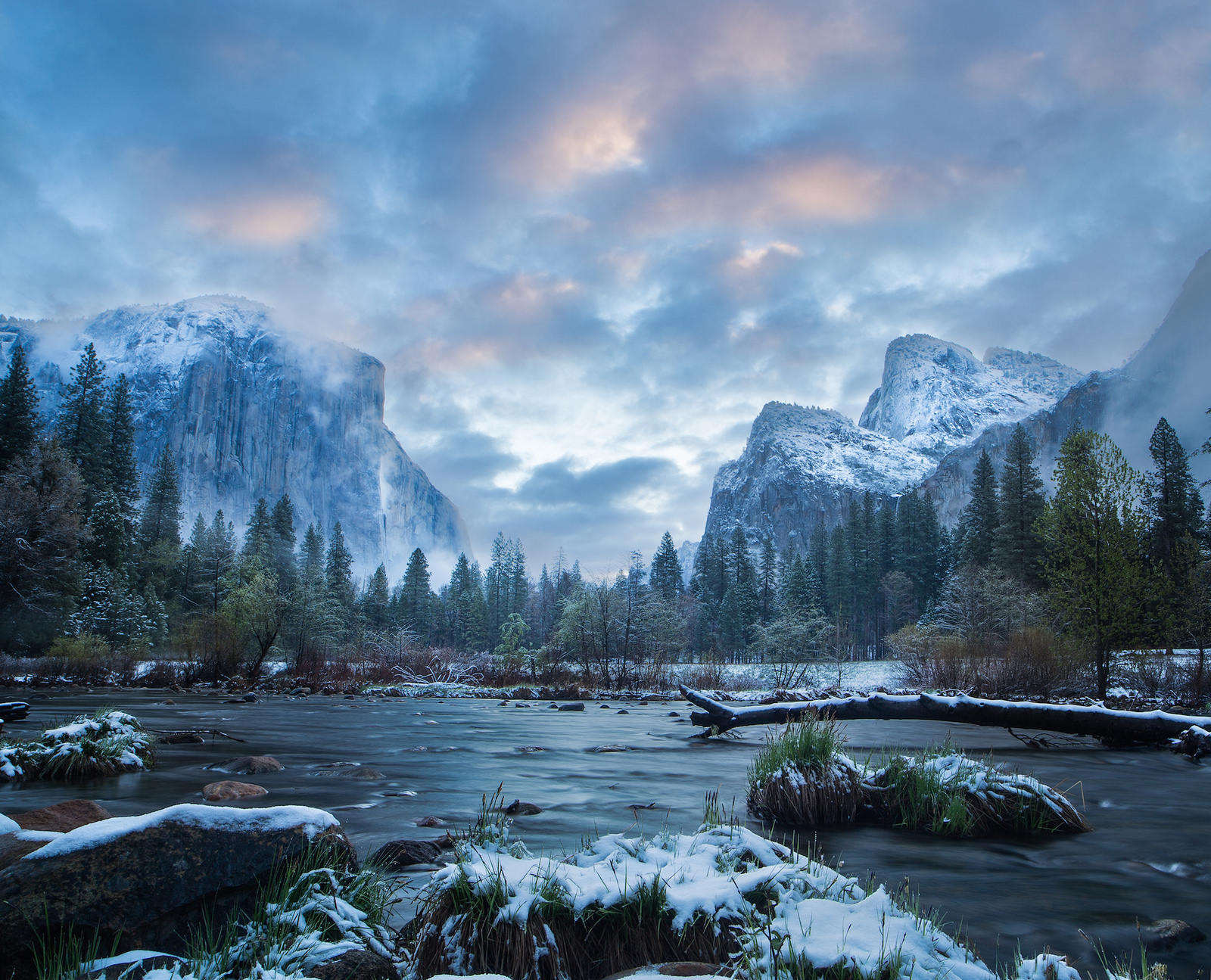 Wallpapers mountains California winter on the desktop