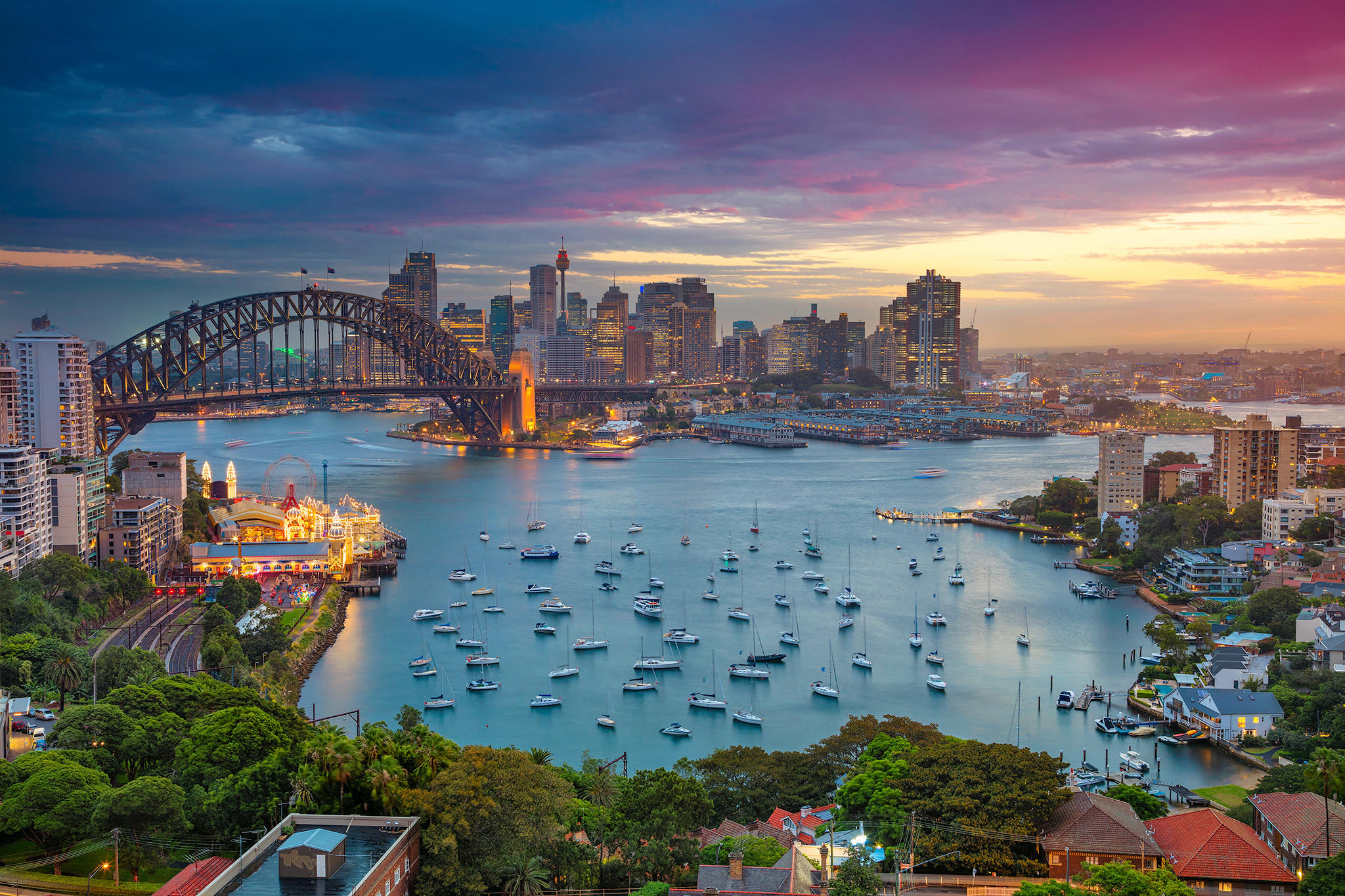 Wallpapers Sydney Australia Cityscape on the desktop