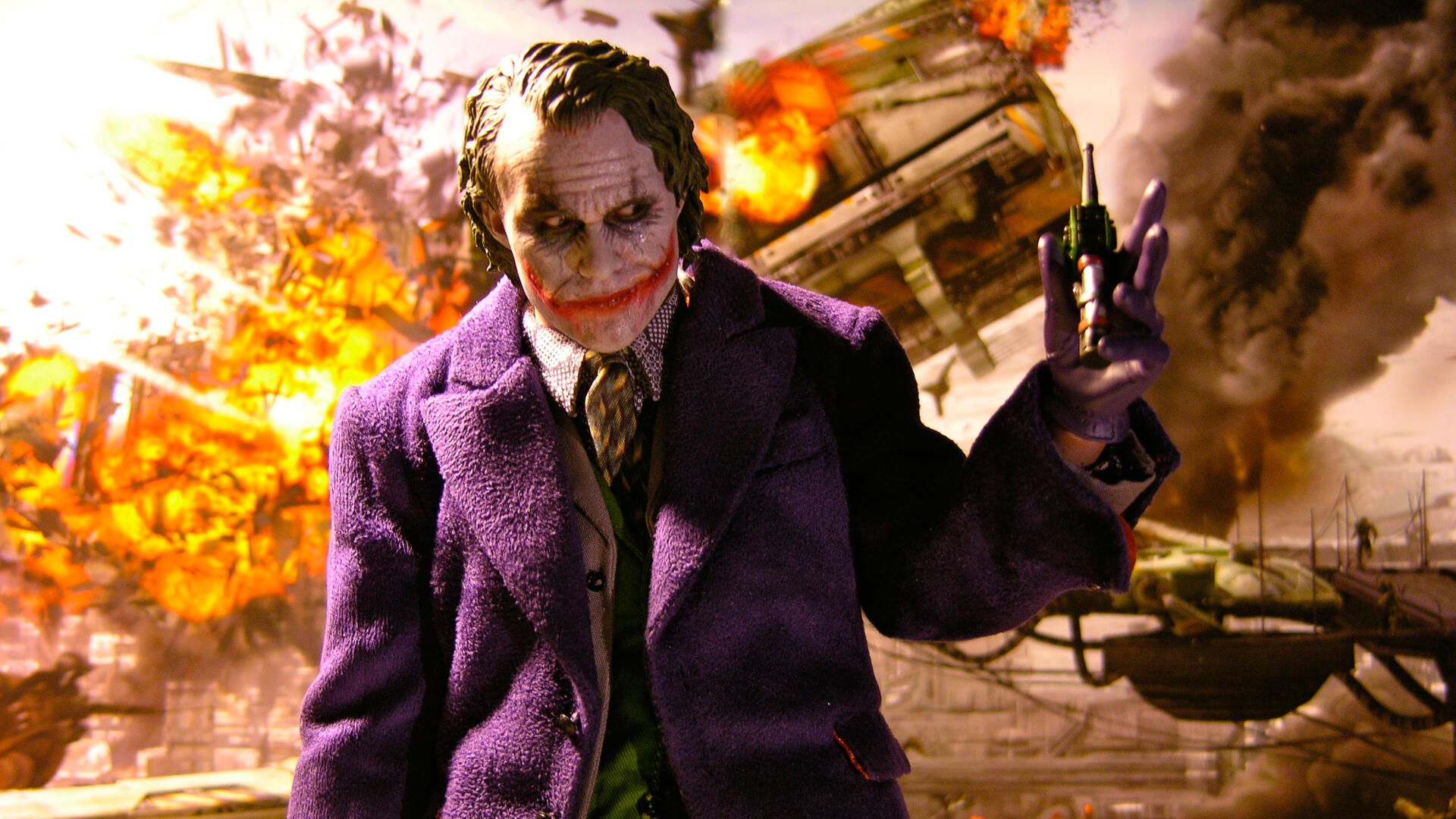 Wallpapers joker an explosion a work of art digital art supervillain ...