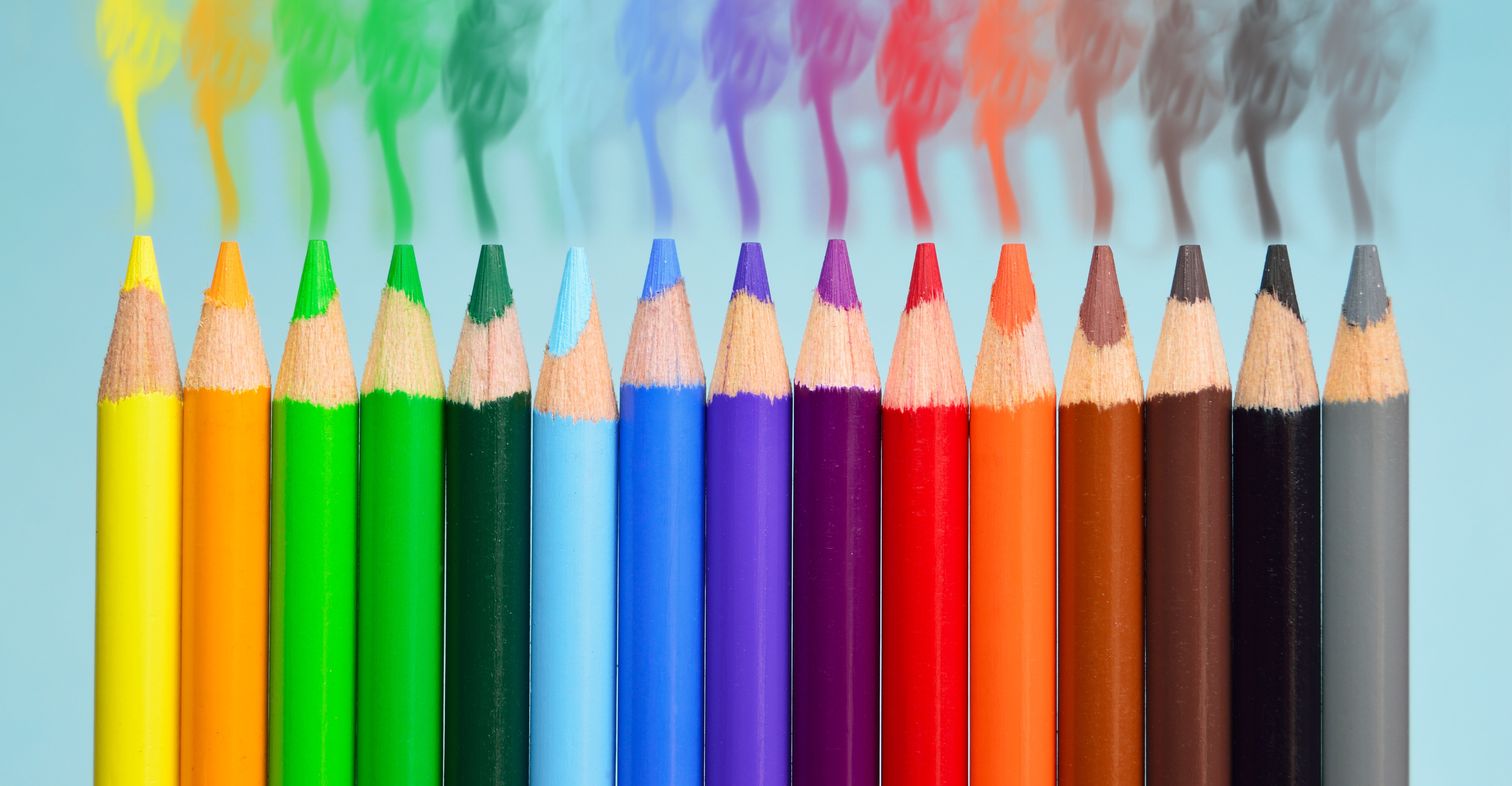 Free photo Colored pencils